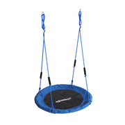 Nestschaukel Kinder Schaumstoffgriffe Weiss-Blau-Schwarz von Relaxdays