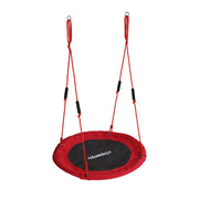 Nestschaukel Kinder Schaumstoffgriffe Weiss-Rot-Schwarz von Relaxdays