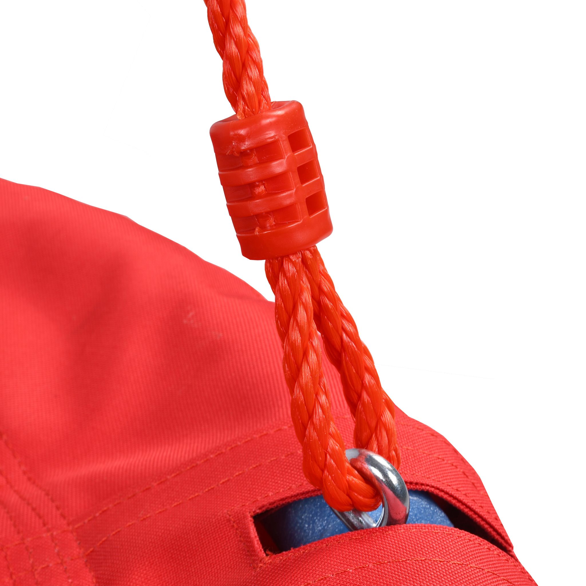 Nestschaukel Kinder Schaumstoffgriffe Weiss-Rot-Schwarz von Relaxdays