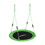 Nestschaukel Kinder Schaumstoffgriffe Weiss-Grün-Schwarz von Relaxdays