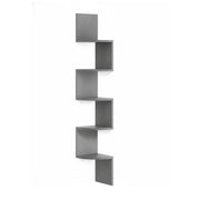 Eckregal Wand 5 Etagen Anthrazit von Relaxdays