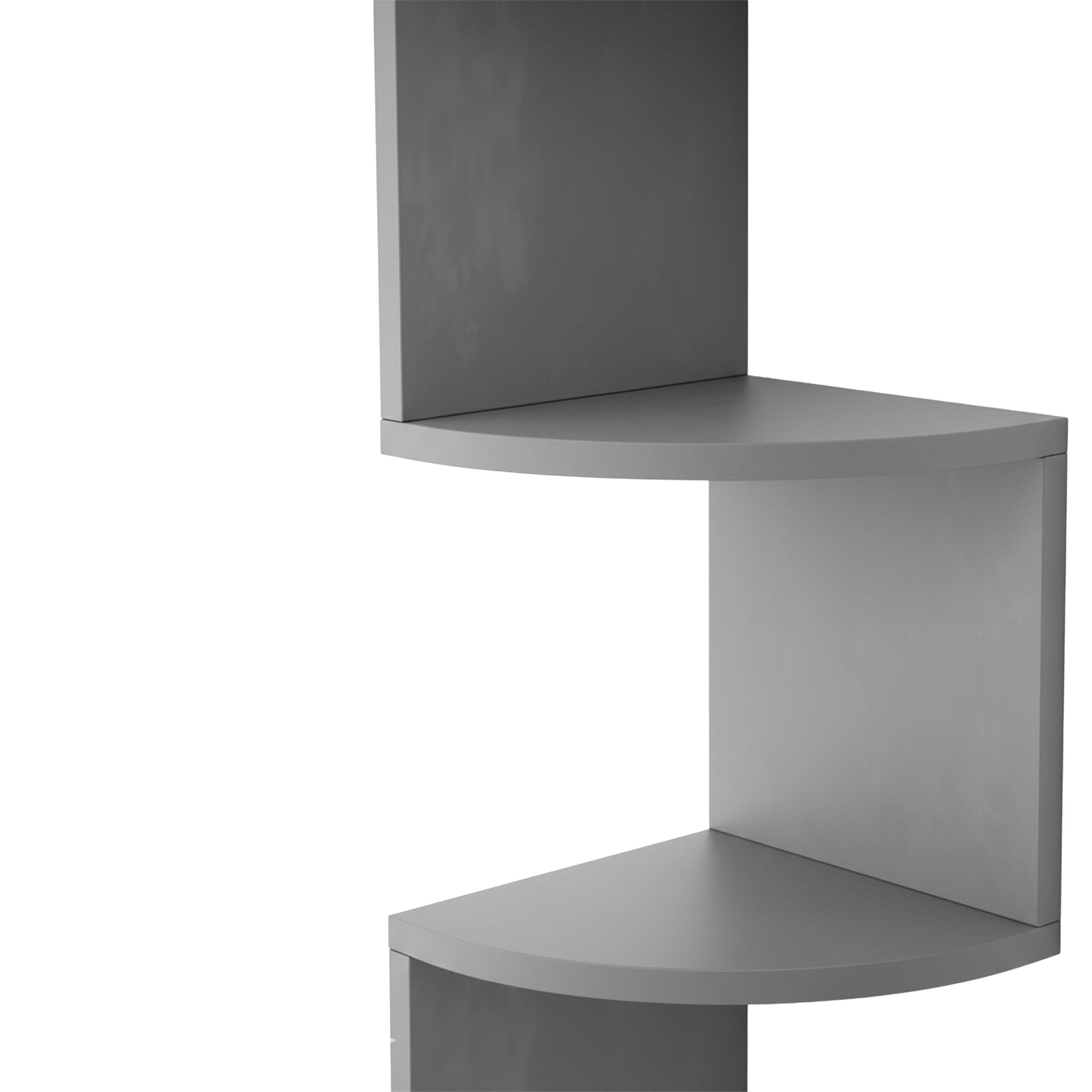 Eckregal Wand 5 Etagen Anthrazit von Relaxdays