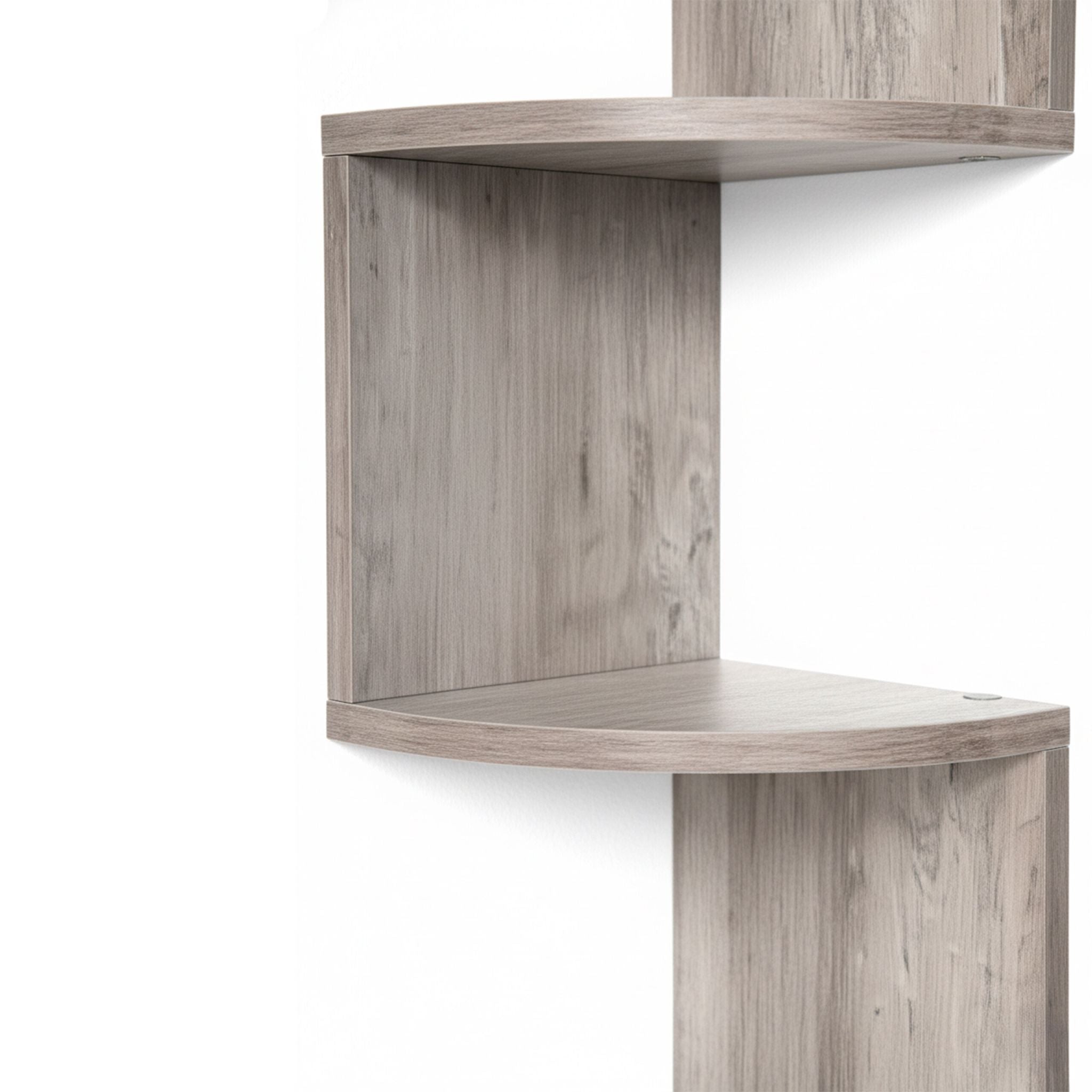 Eckregal Wand 5 Etagen Grau von Relaxdays
