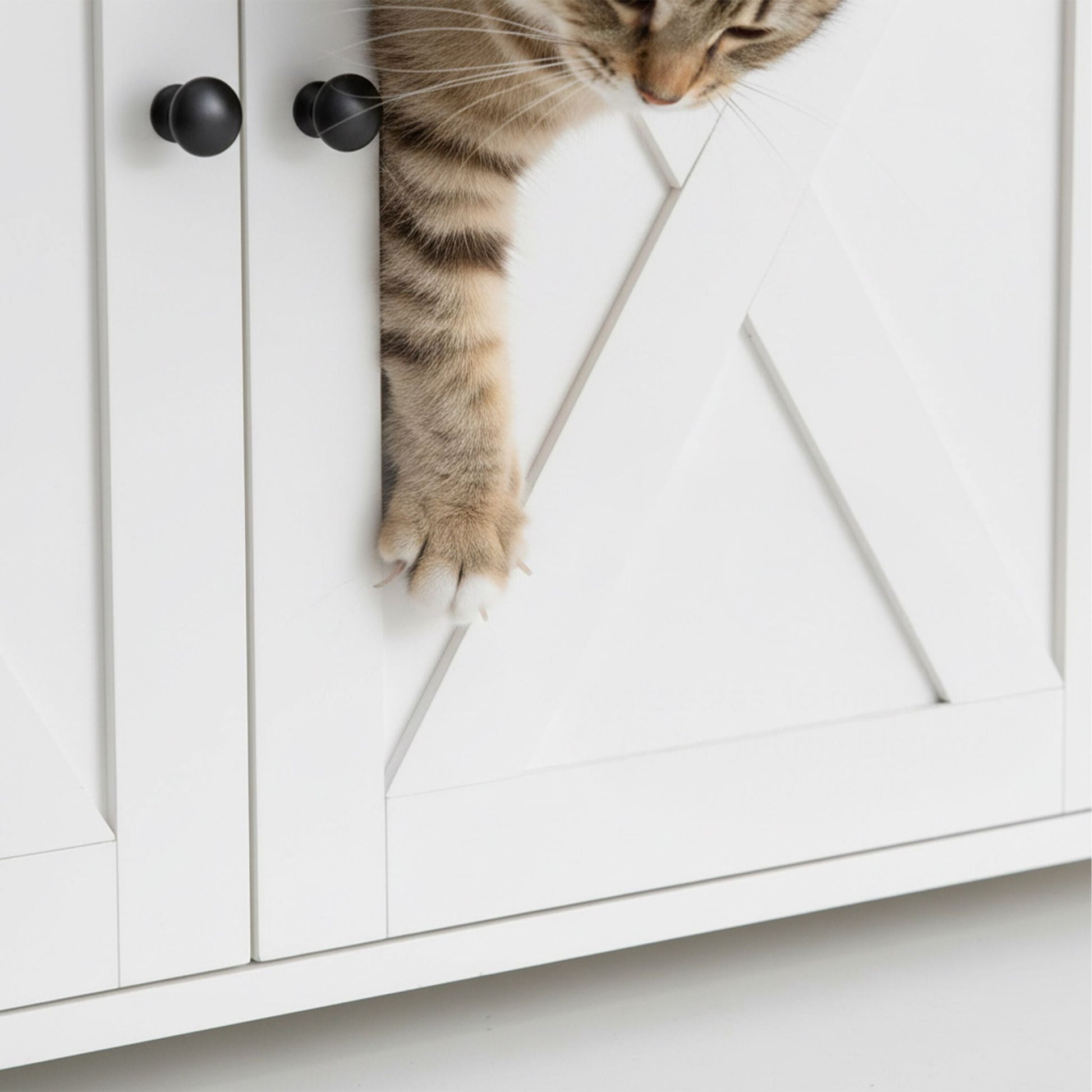 Katzenschrank für Katzenklo Weiss von Relaxdays