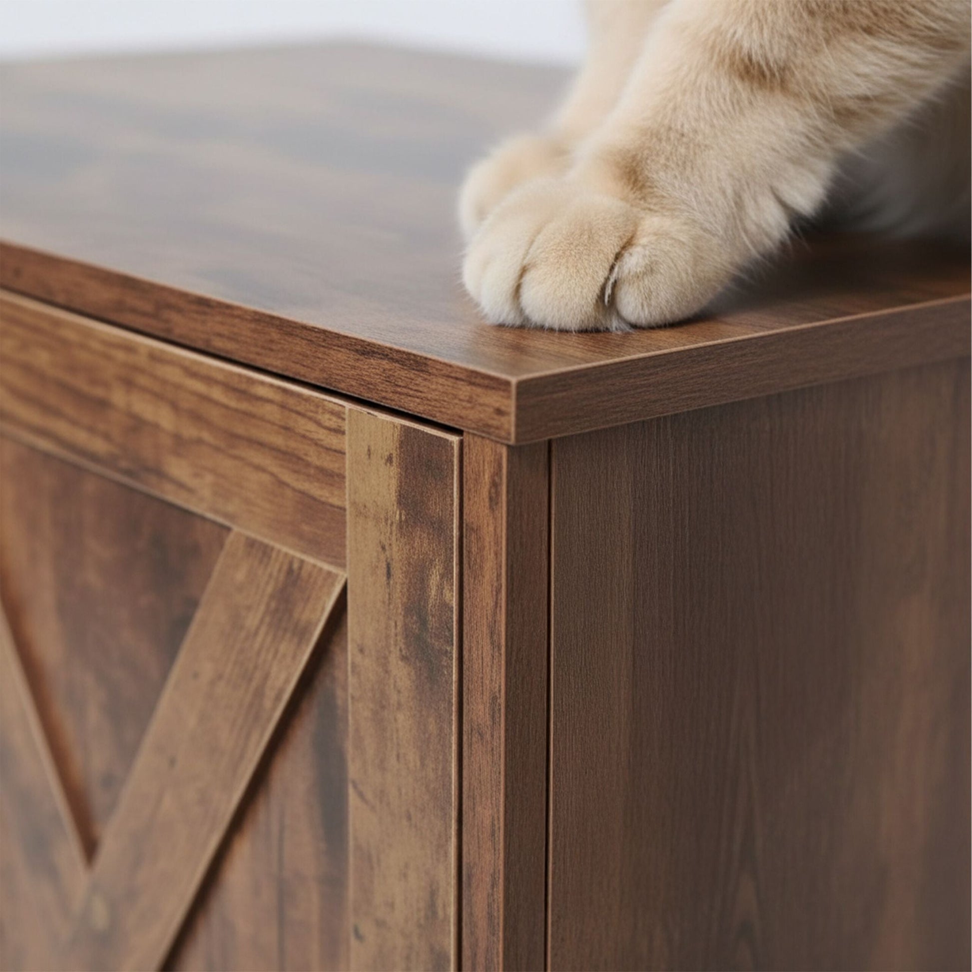 Katzenschrank für Katzenklo Dunkelbraun von Relaxdays