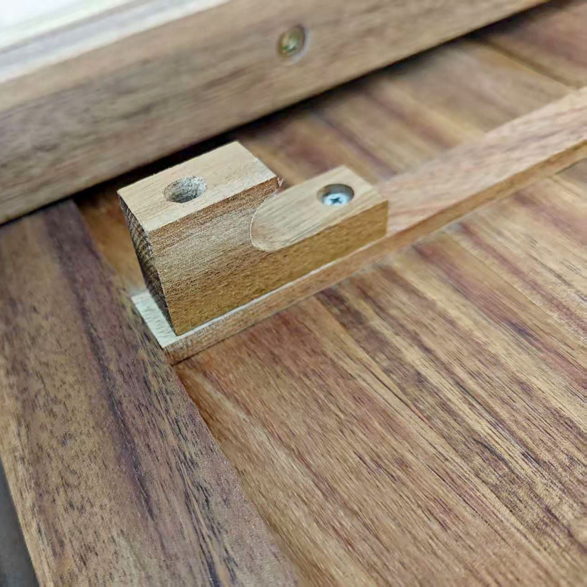 Quadratischer Klapptisch Akazienholz Dunkelbraun von Relaxdays
