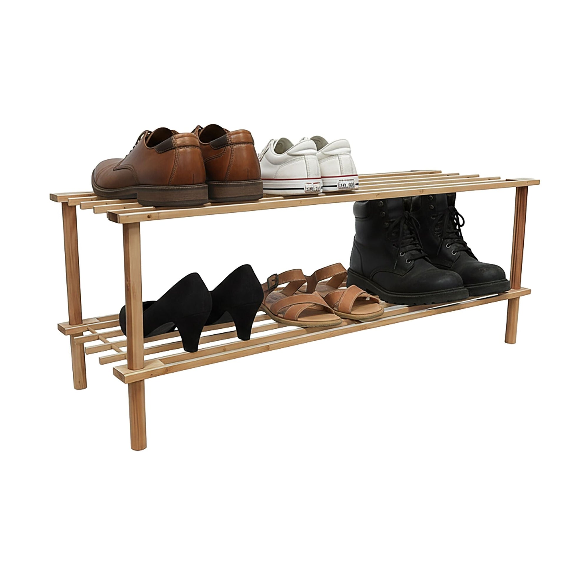 Schuhregal Bambus Hellbraun von Relaxdays