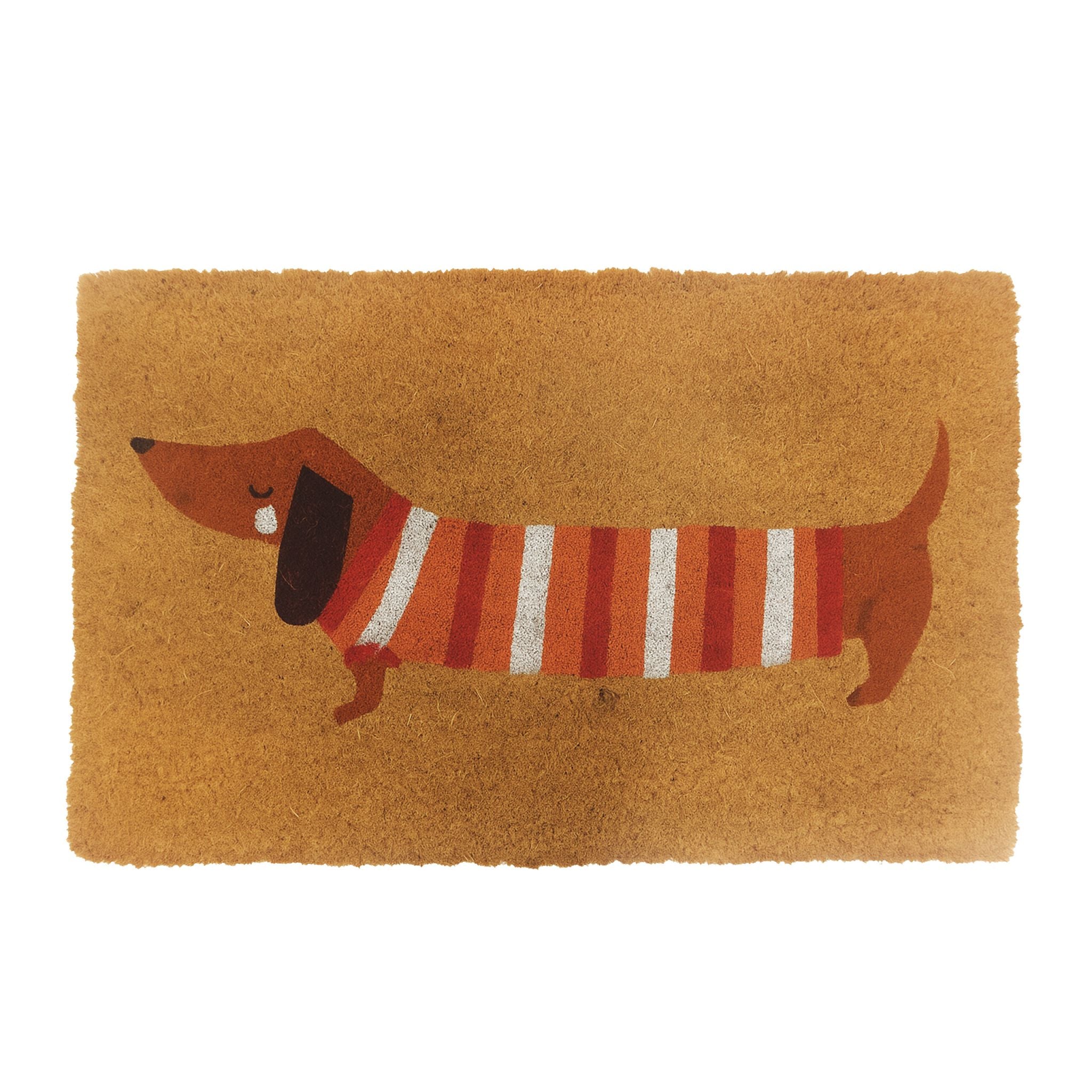 Kokos Fussmatte Tiere 60x40cm Braun-Hellbraun von Relaxdays