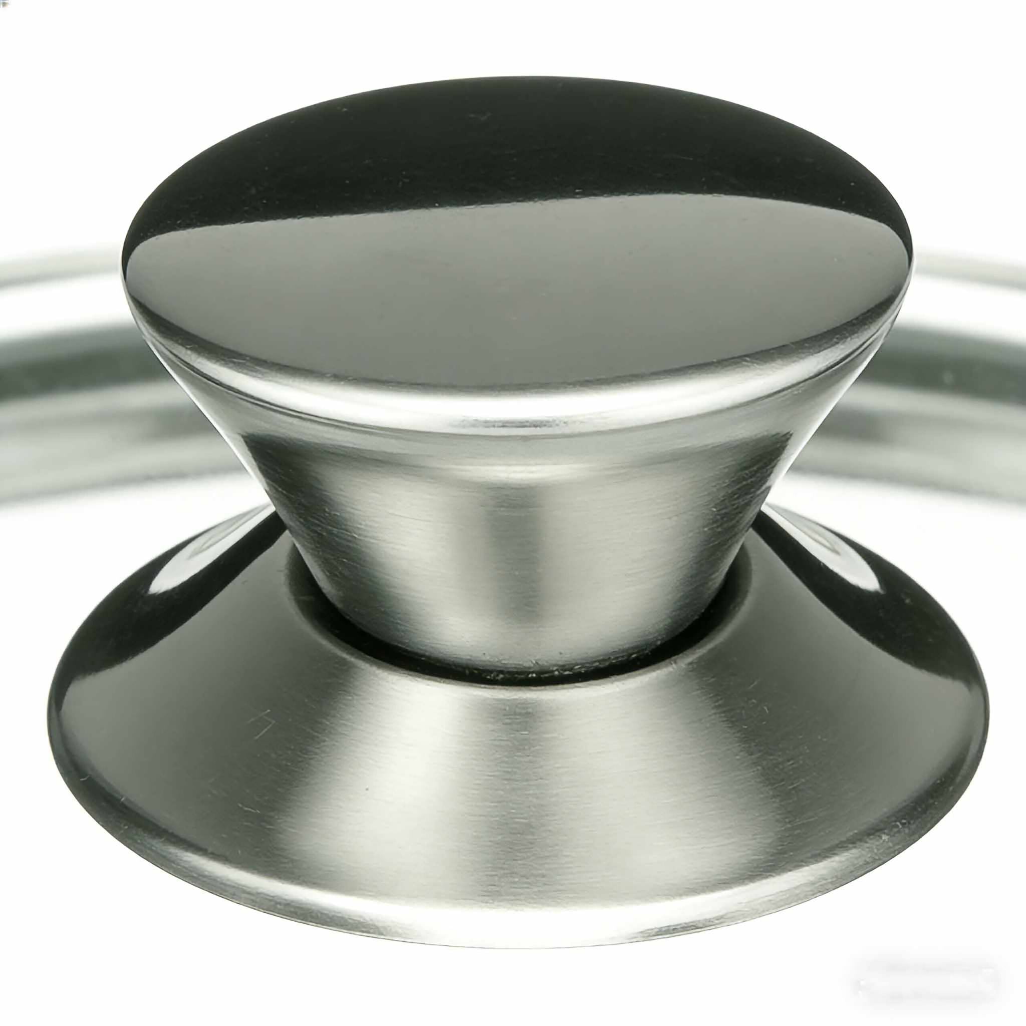 Schmortopf mit Glasdeckel Schwarz-Silber-Transparent von Relaxdays