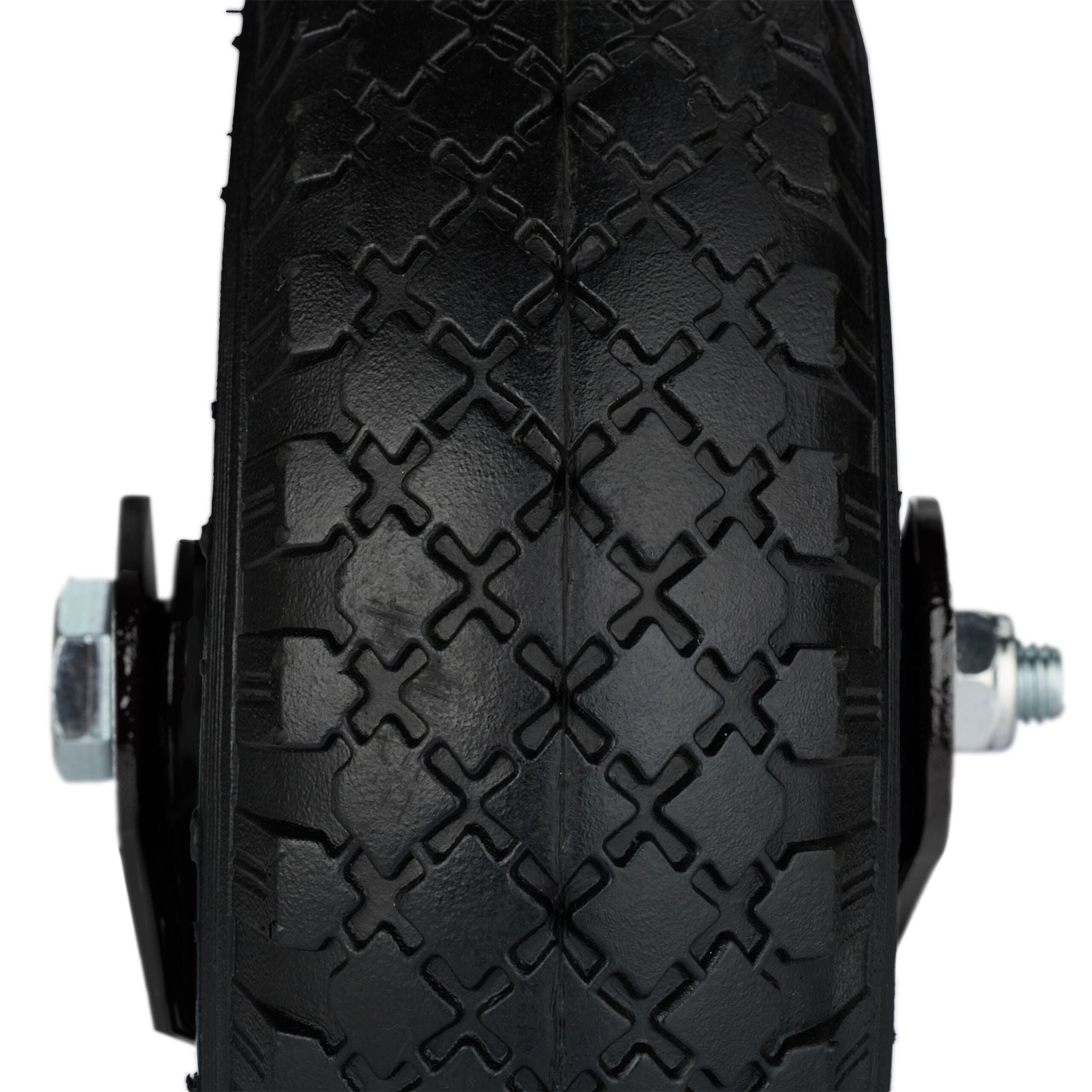 Bockrolle und Lenkrolle Set 3.00-4 Schwarz von Relaxdays