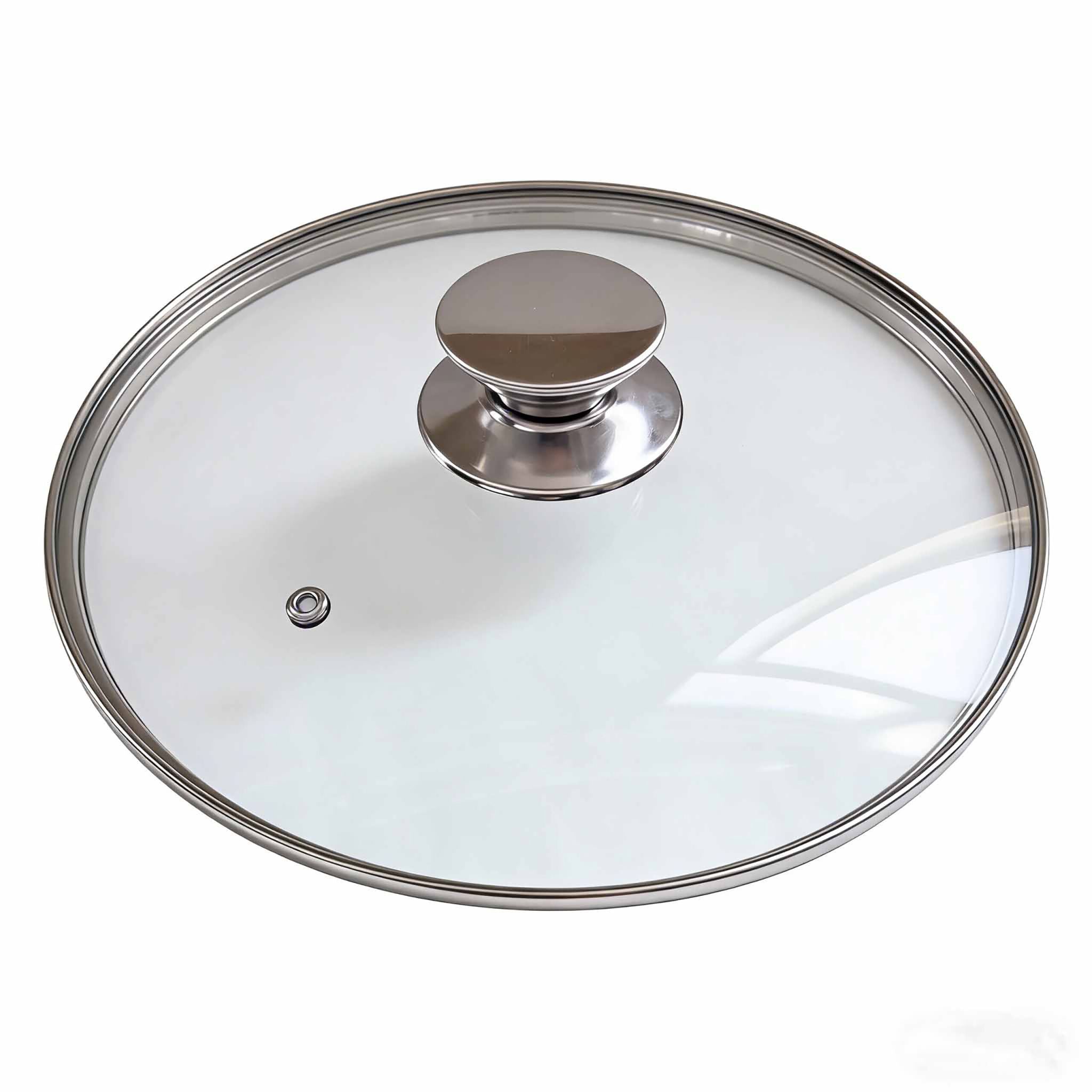 Suppentopf mit Glasdeckel XXL Schwarz-Silber-Transparent von Relaxdays