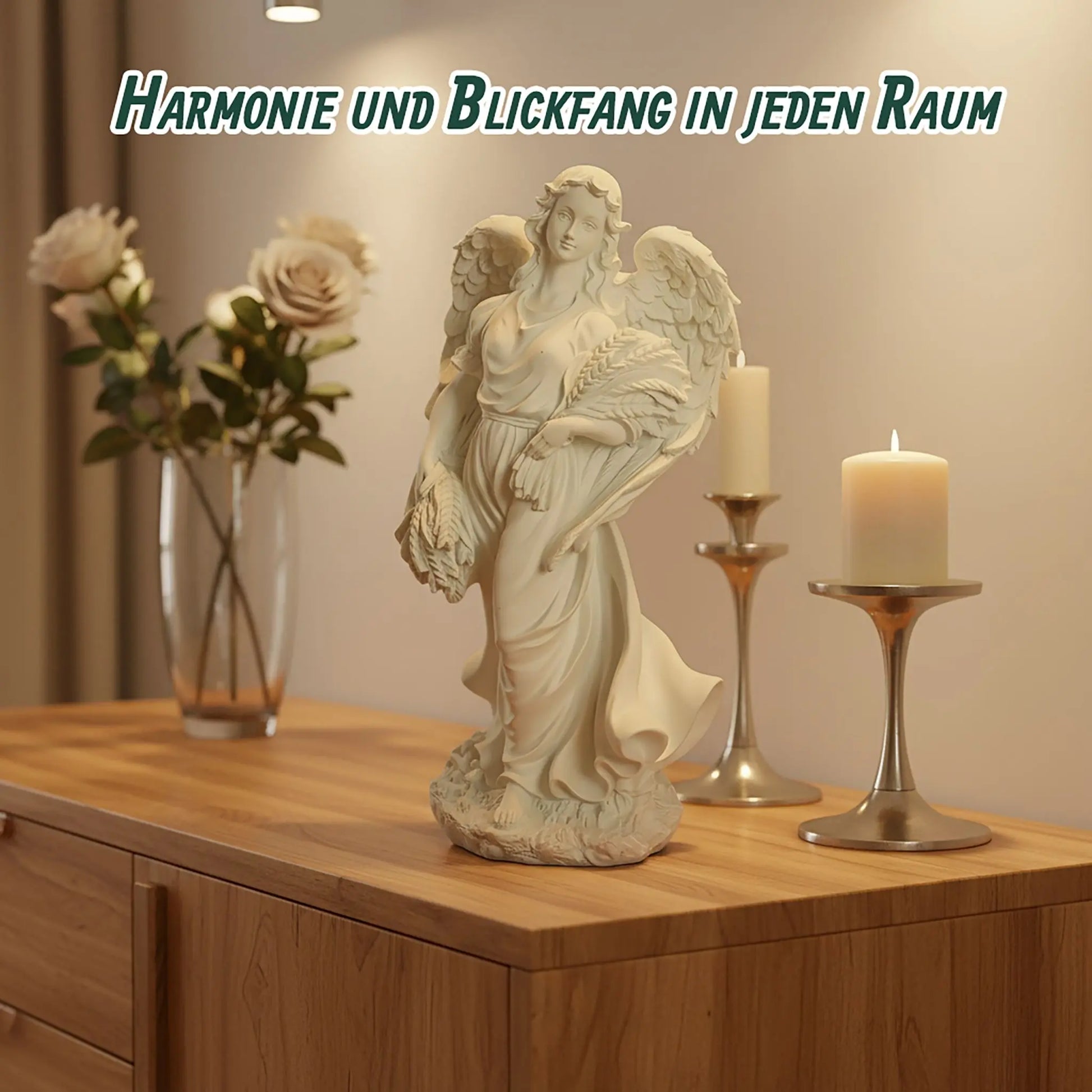 Grosser Grabengel Creme von Relaxdays