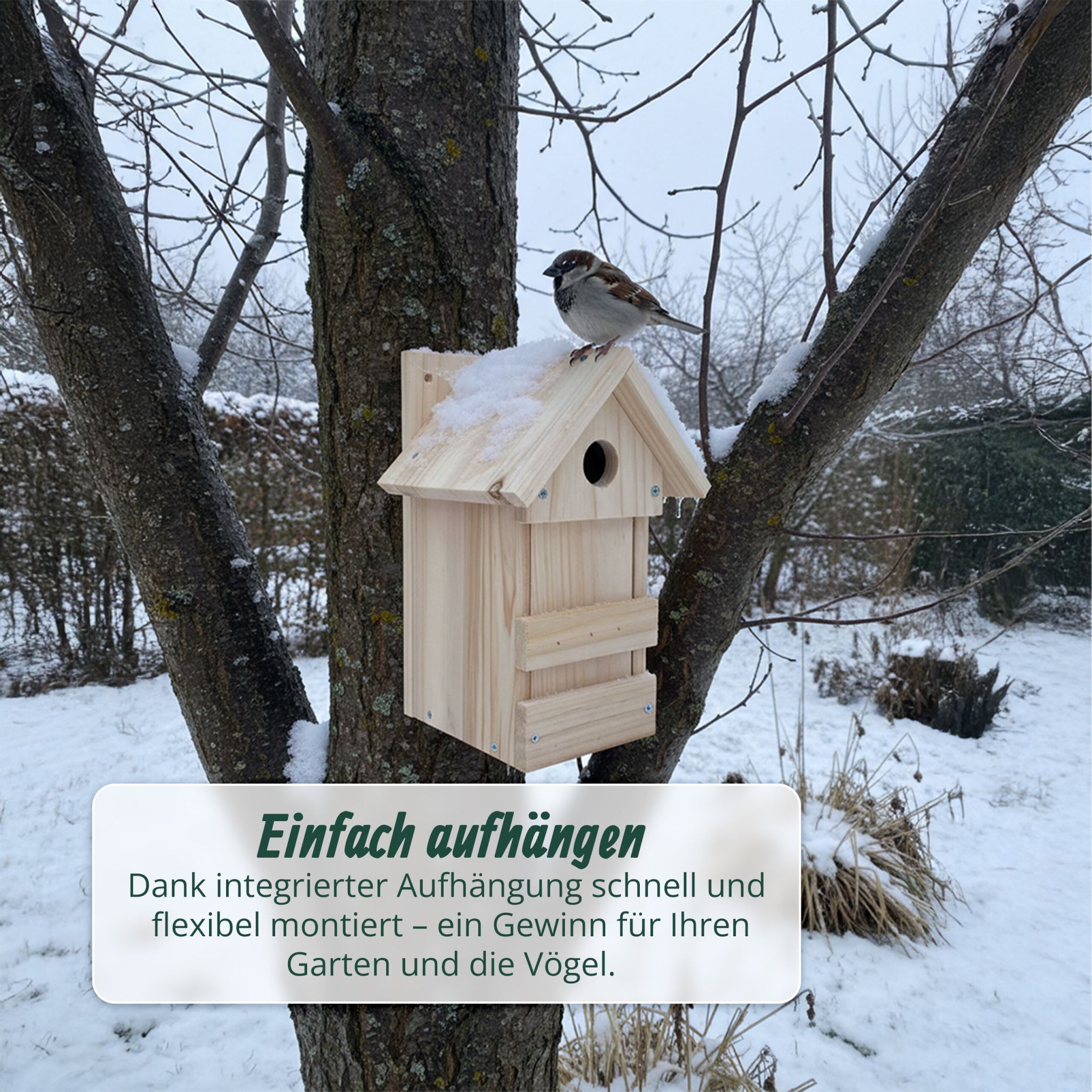 DIY Nistkasten 2er-Set Hellbraun von Relaxdays
