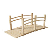 Garten Brücke Tannenholz Hellbraun von Relaxdays
