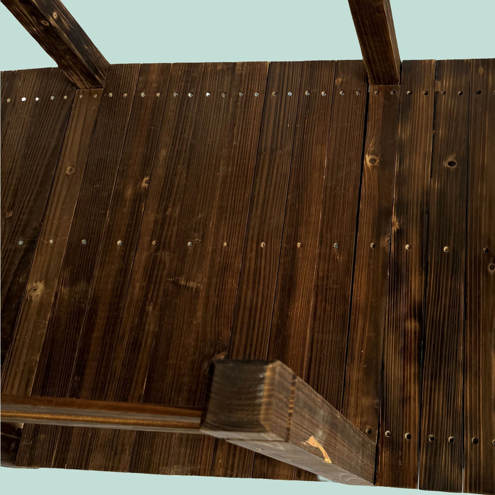 Garten Brücke Tannenholz Braun von Relaxdays