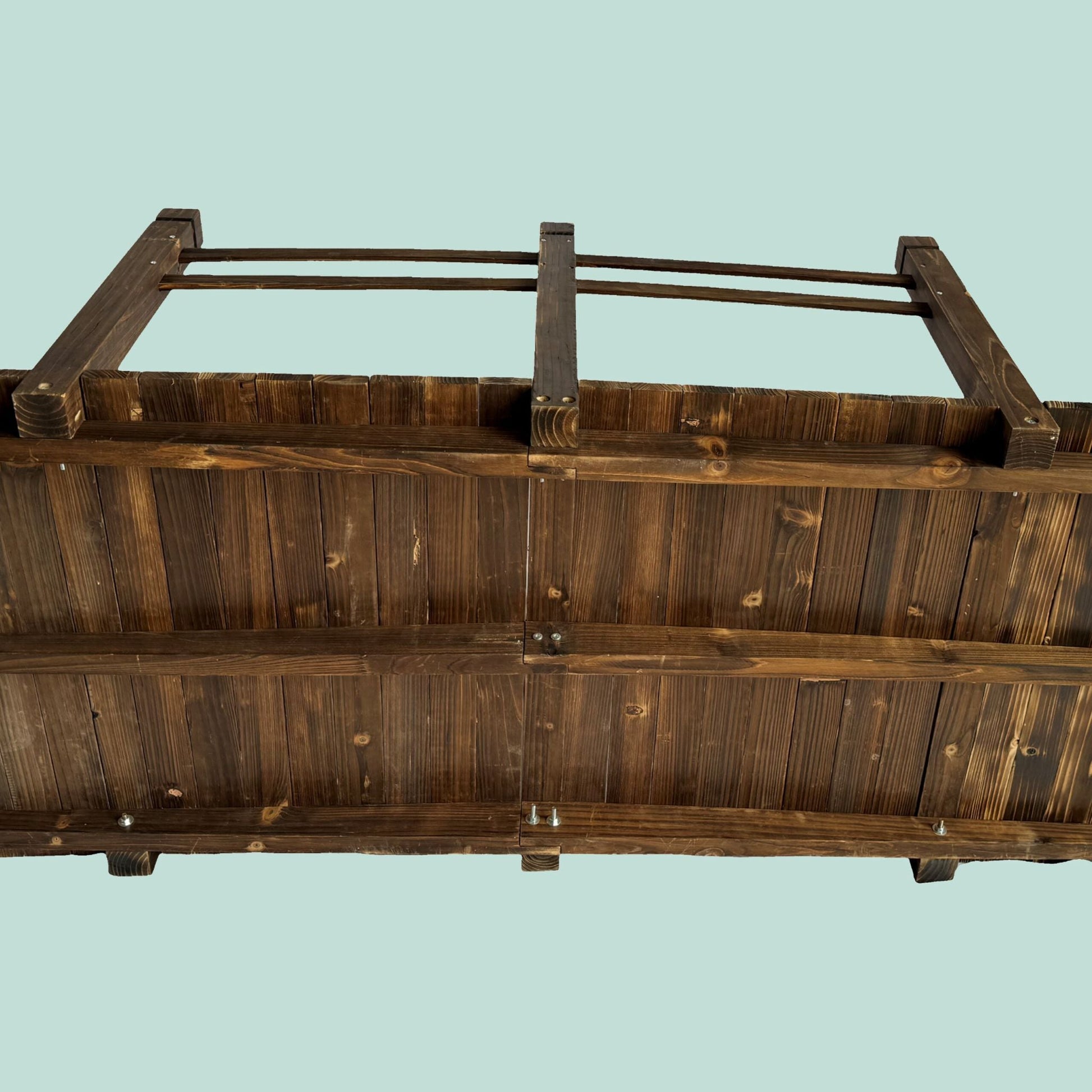 Garten Brücke Tannenholz Braun von Relaxdays
