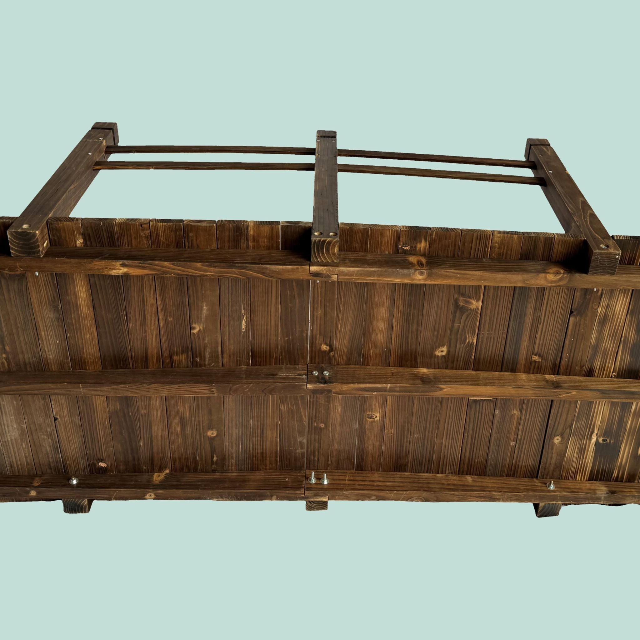 Garten Brücke Tannenholz Braun von Relaxdays