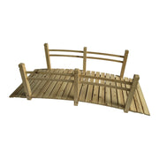Garten Brücke Tannenholz Hellbraun von Relaxdays