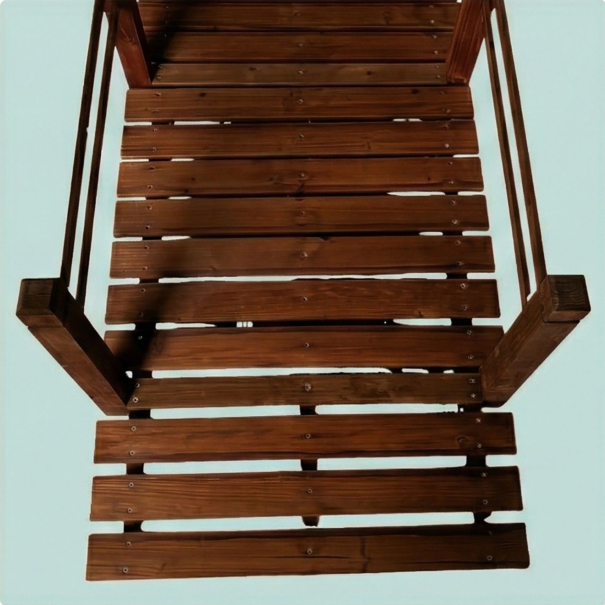 Garten Brücke Tannenholz Braun von Relaxdays