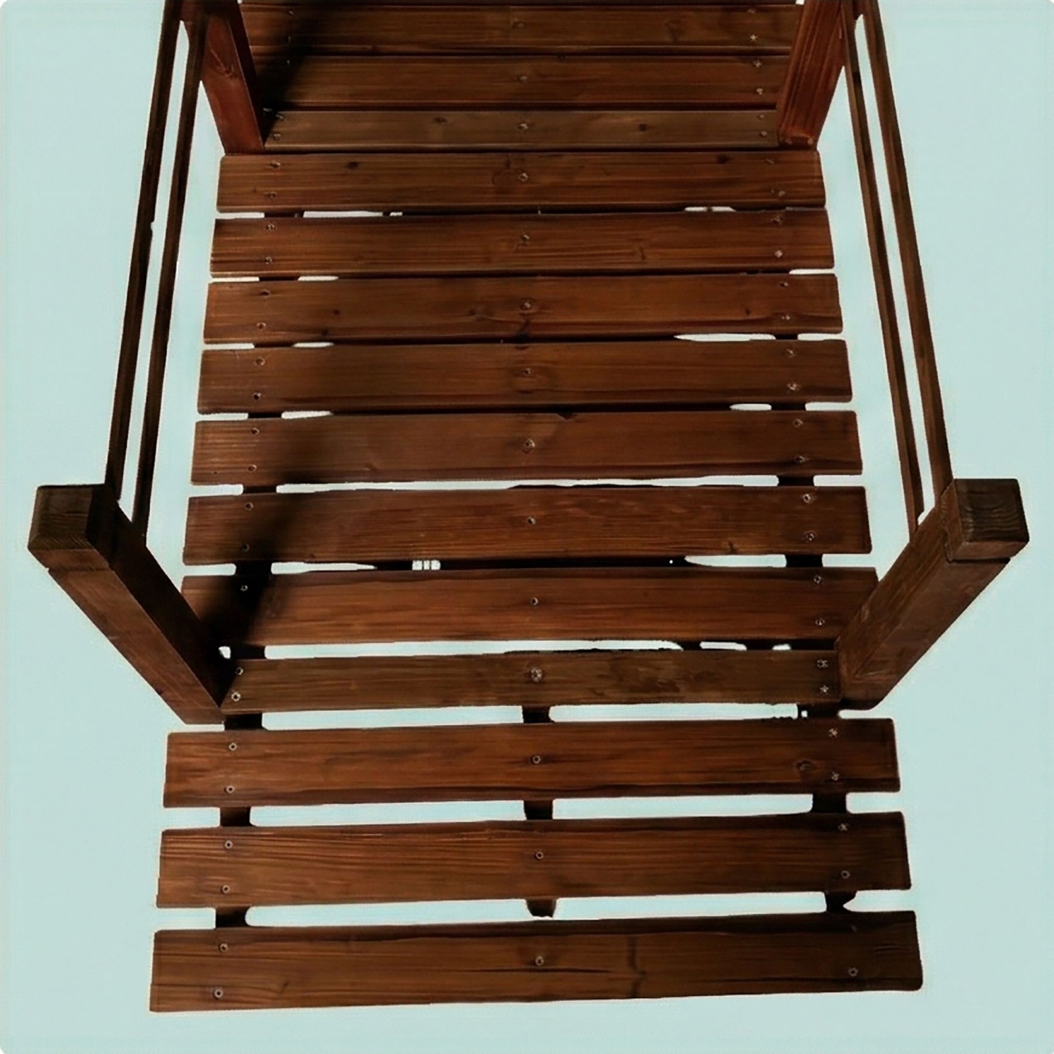 Garten Brücke Tannenholz Braun von Relaxdays