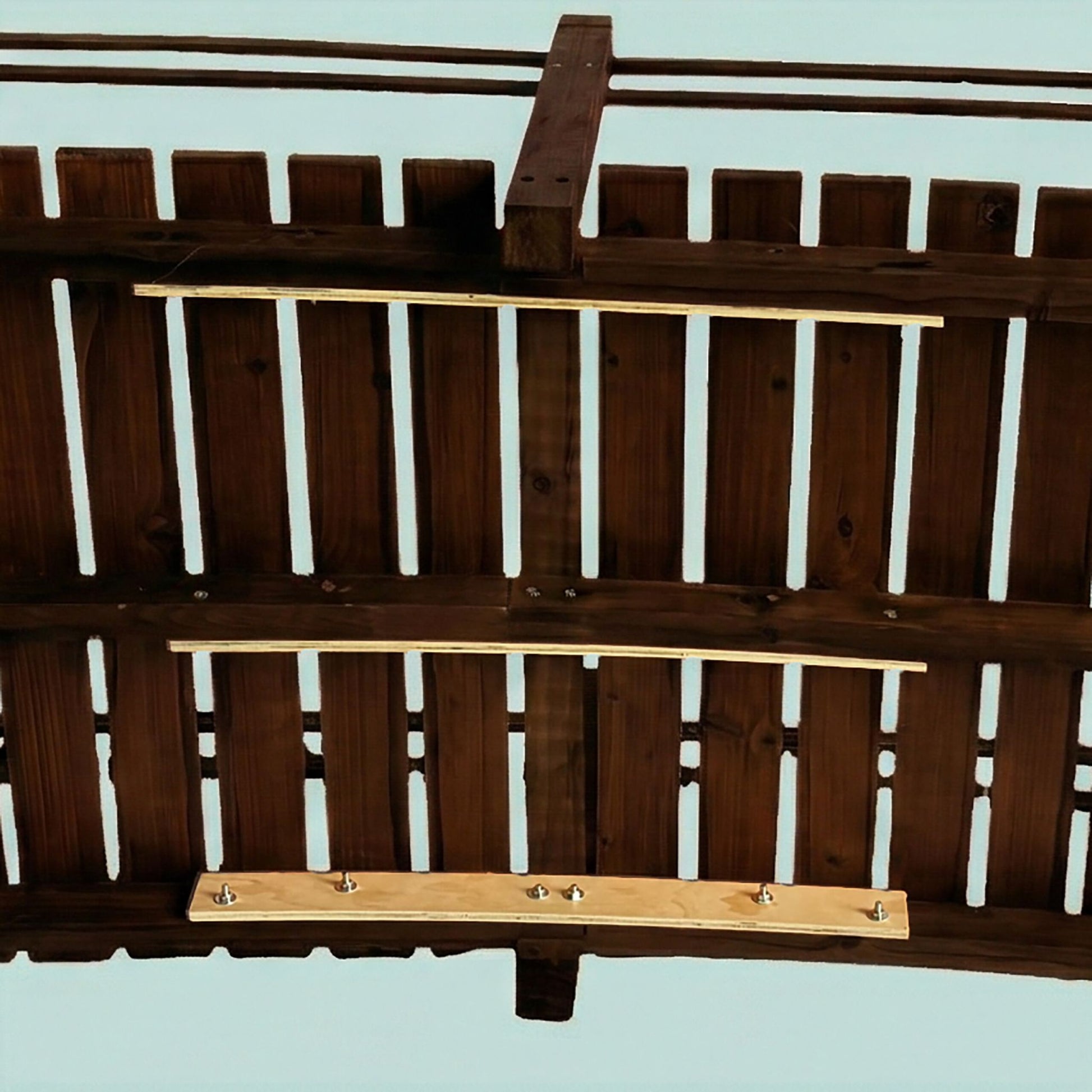 Garten Brücke Tannenholz Braun von Relaxdays