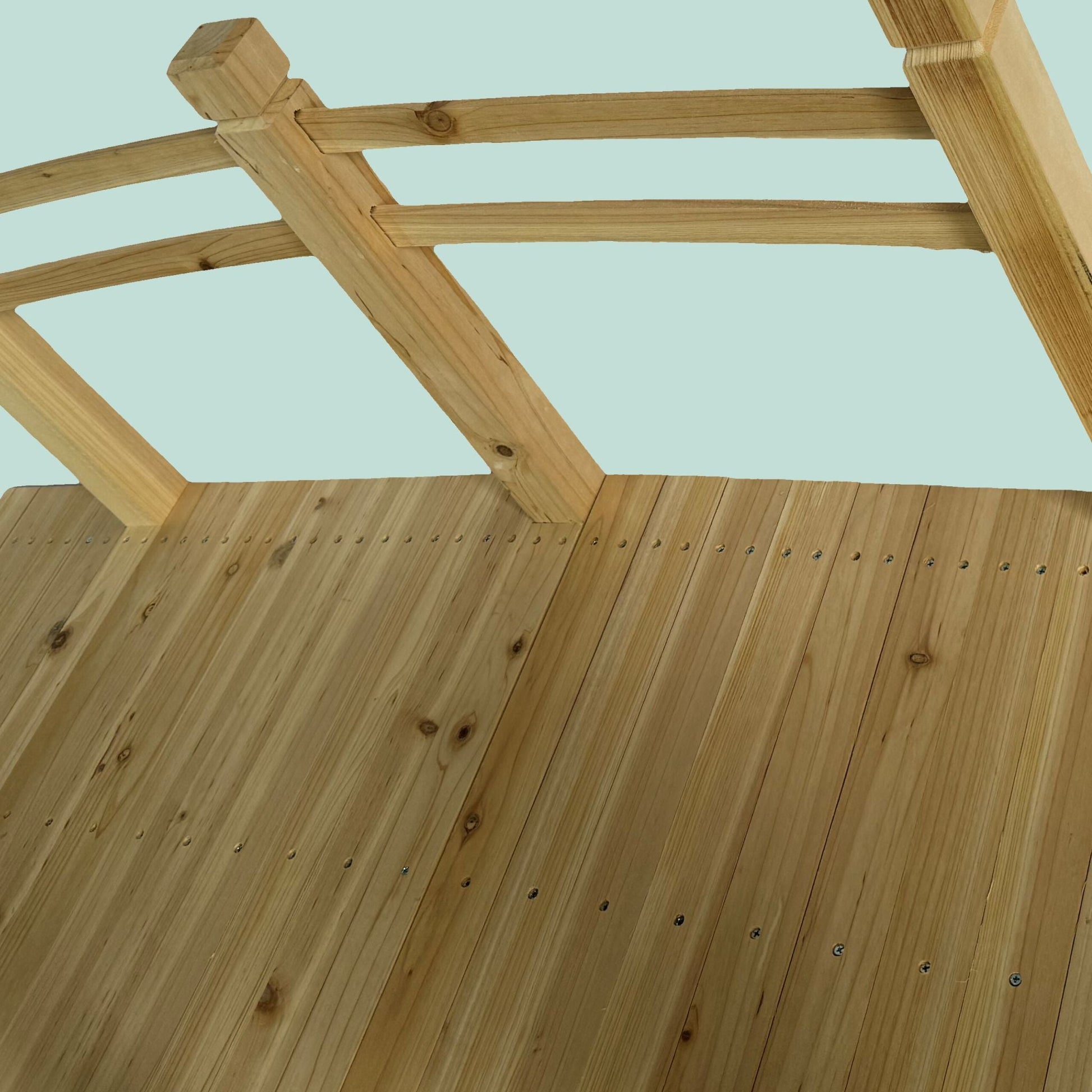 Garten Brücke Tannenholz 200 kg Hellbraun von Relaxdays