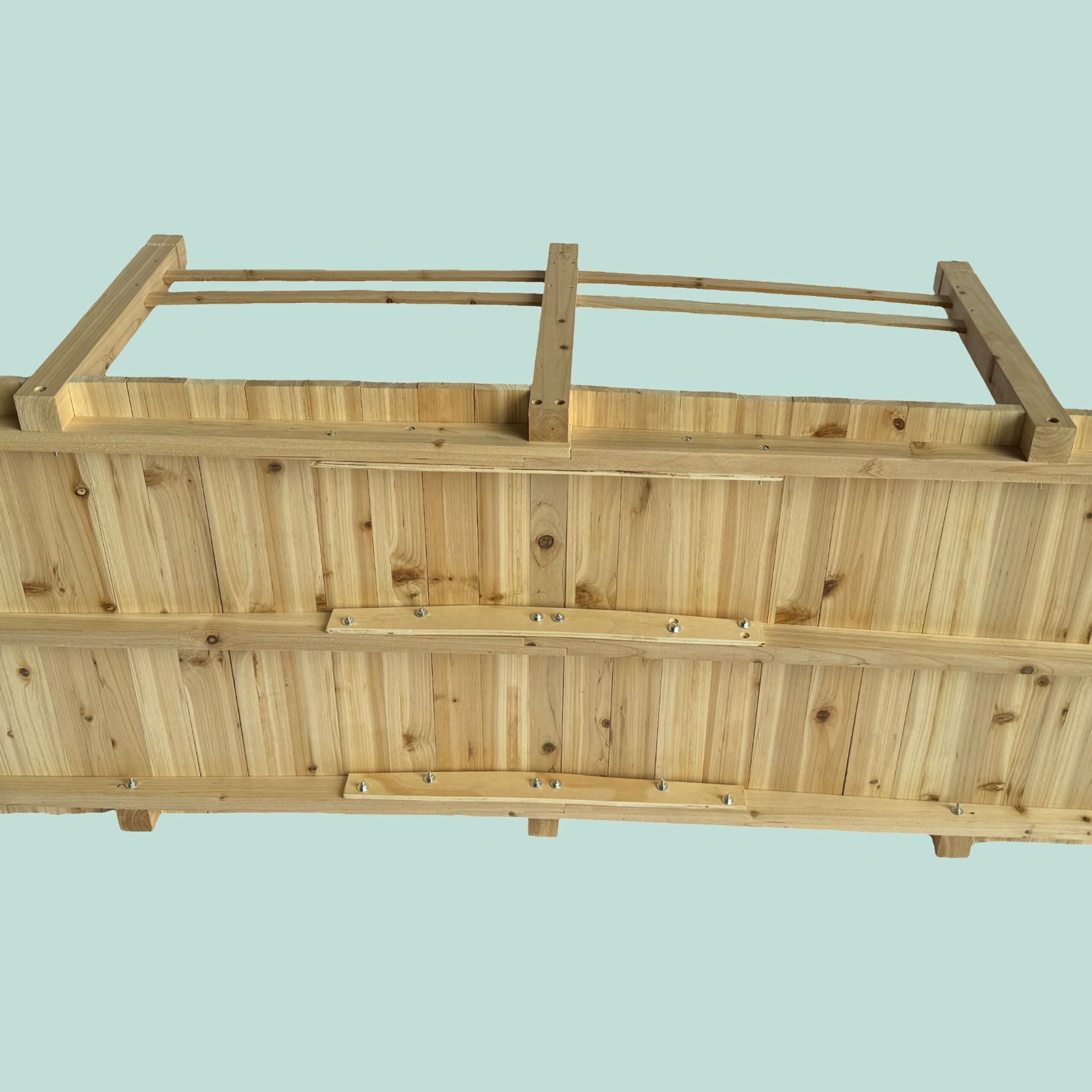 Garten Brücke Tannenholz 200 kg Hellbraun von Relaxdays