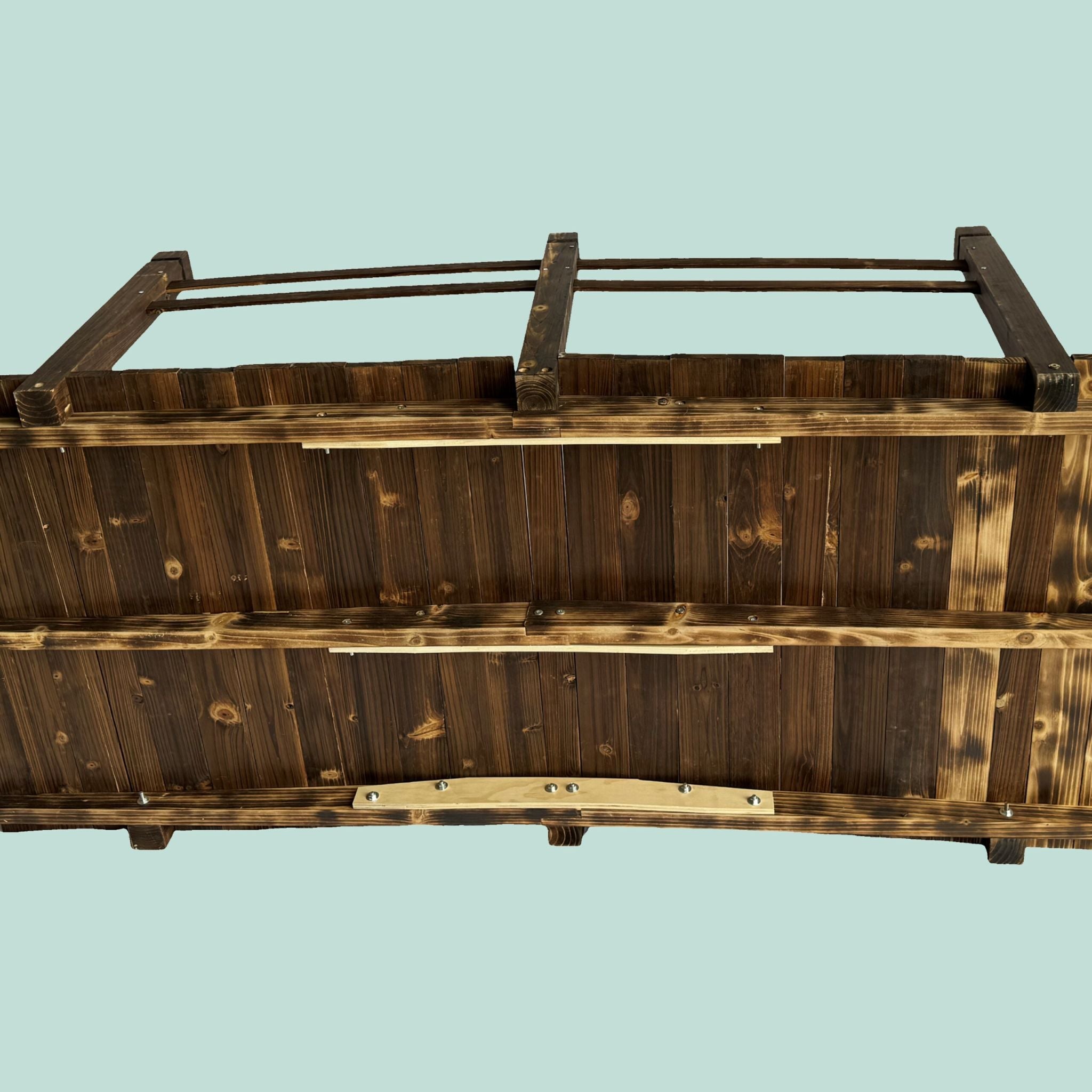 Garten Brücke Tannenholz 200 kg Braun von Relaxdays