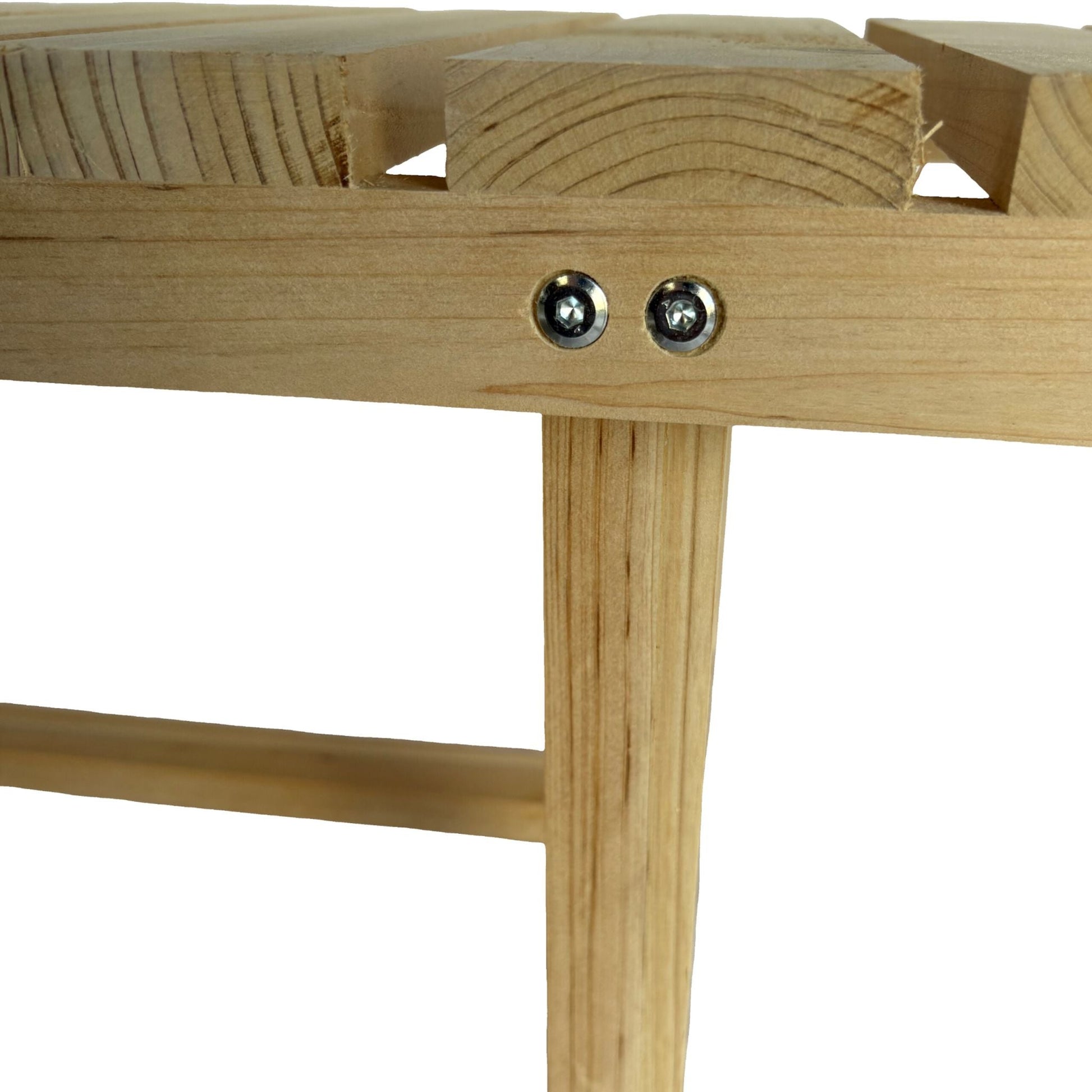 Gartenbank 2-Sitzer Tannenholz Hellbraun von Relaxdays