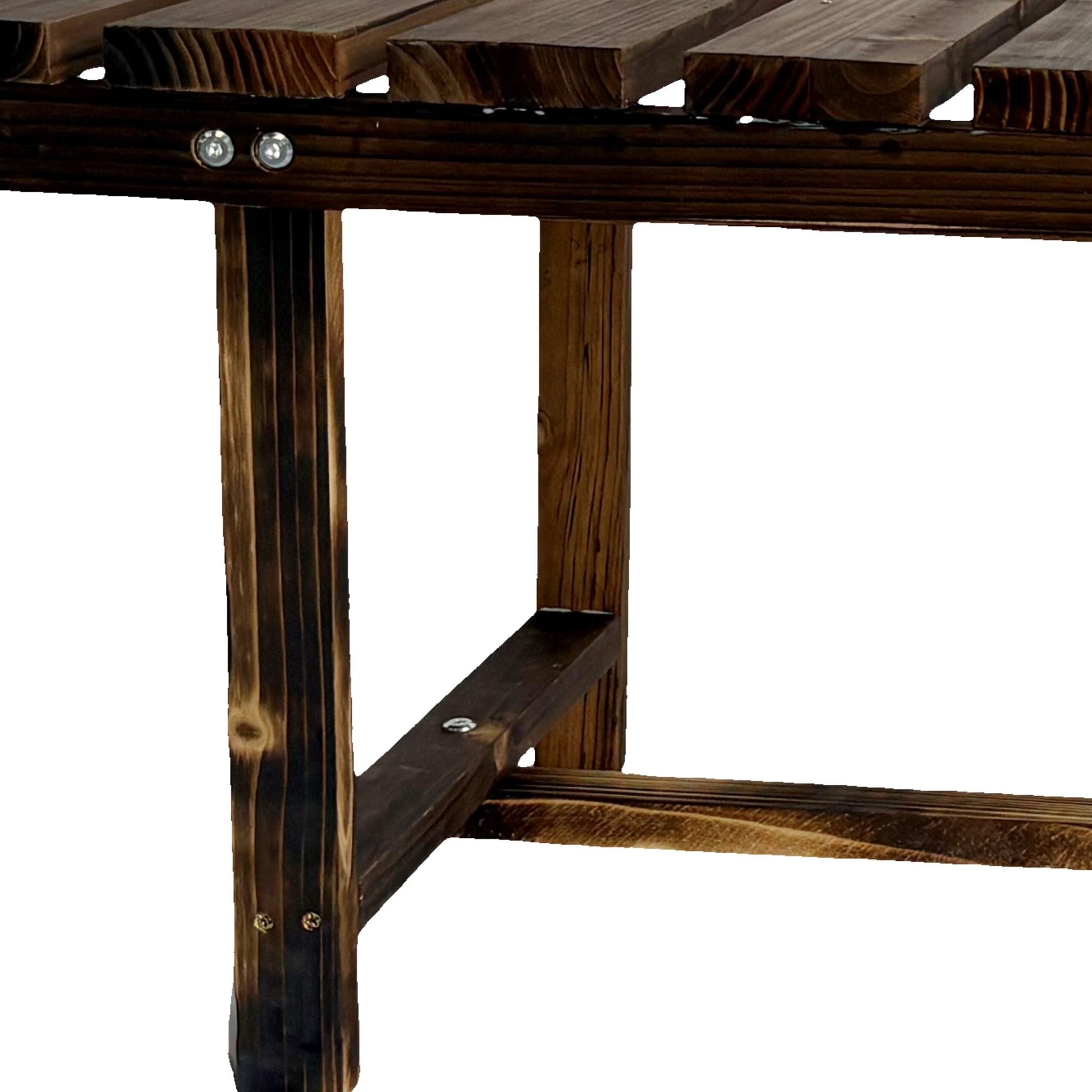 Gartenbank 2-Sitzer Tannenholz Dunkelbraun von Relaxdays