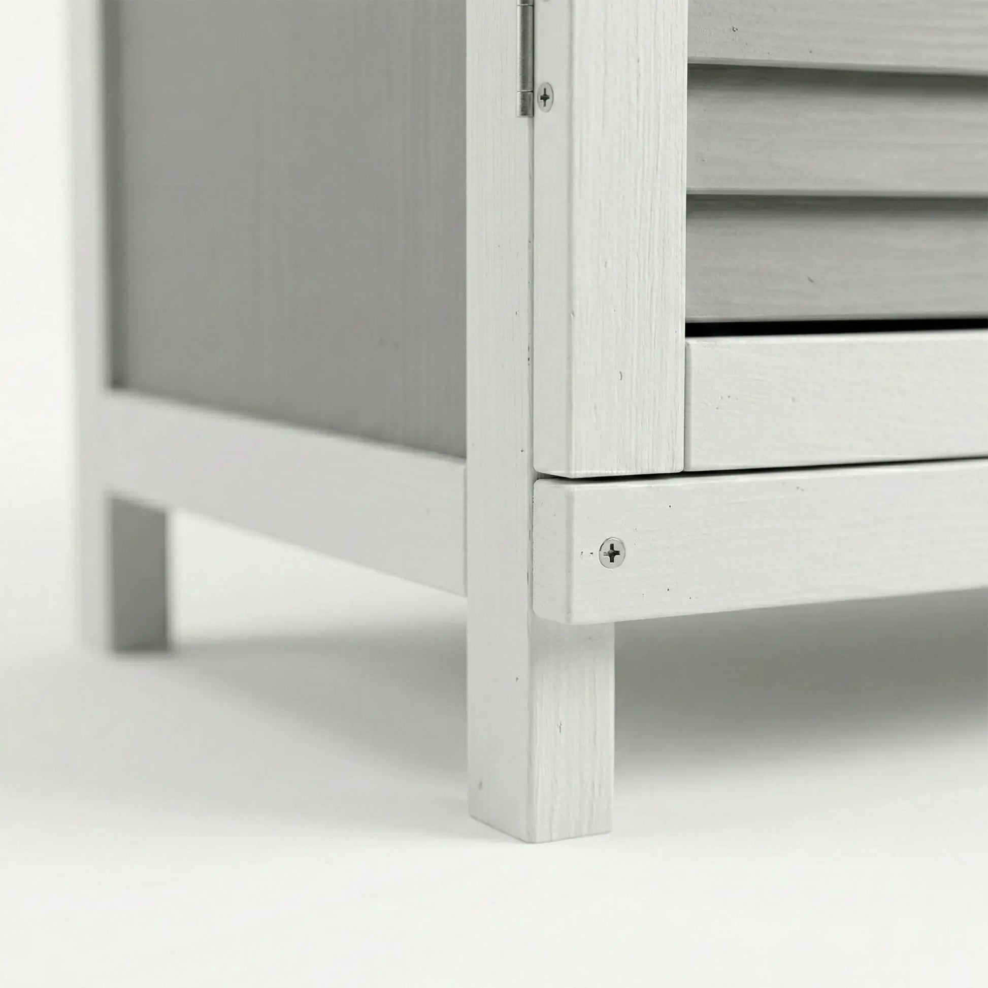 Pflanztisch mit Unterschrank Weiss-Grau von Relaxdays