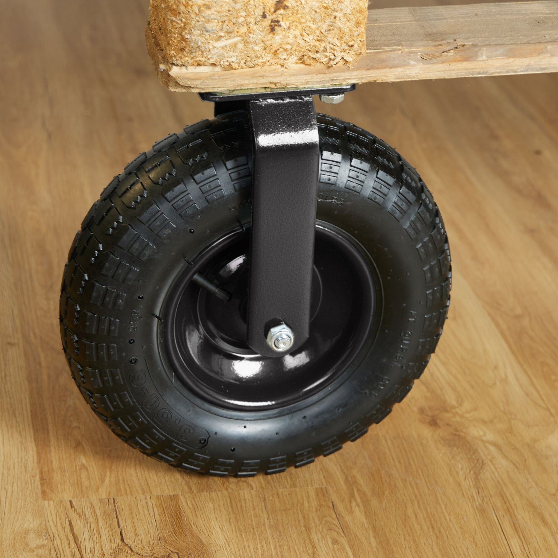 Bockrolle 3.50-4 Schwarz von Relaxdays