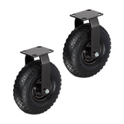 Bockrolle 3.00-4 2er-Set Schwarz von Relaxdays