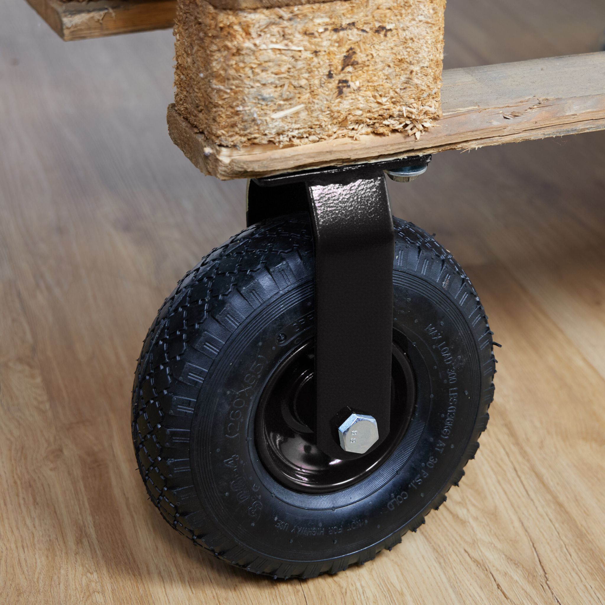 Bockrolle 3.00-4 2er-Set Schwarz von Relaxdays