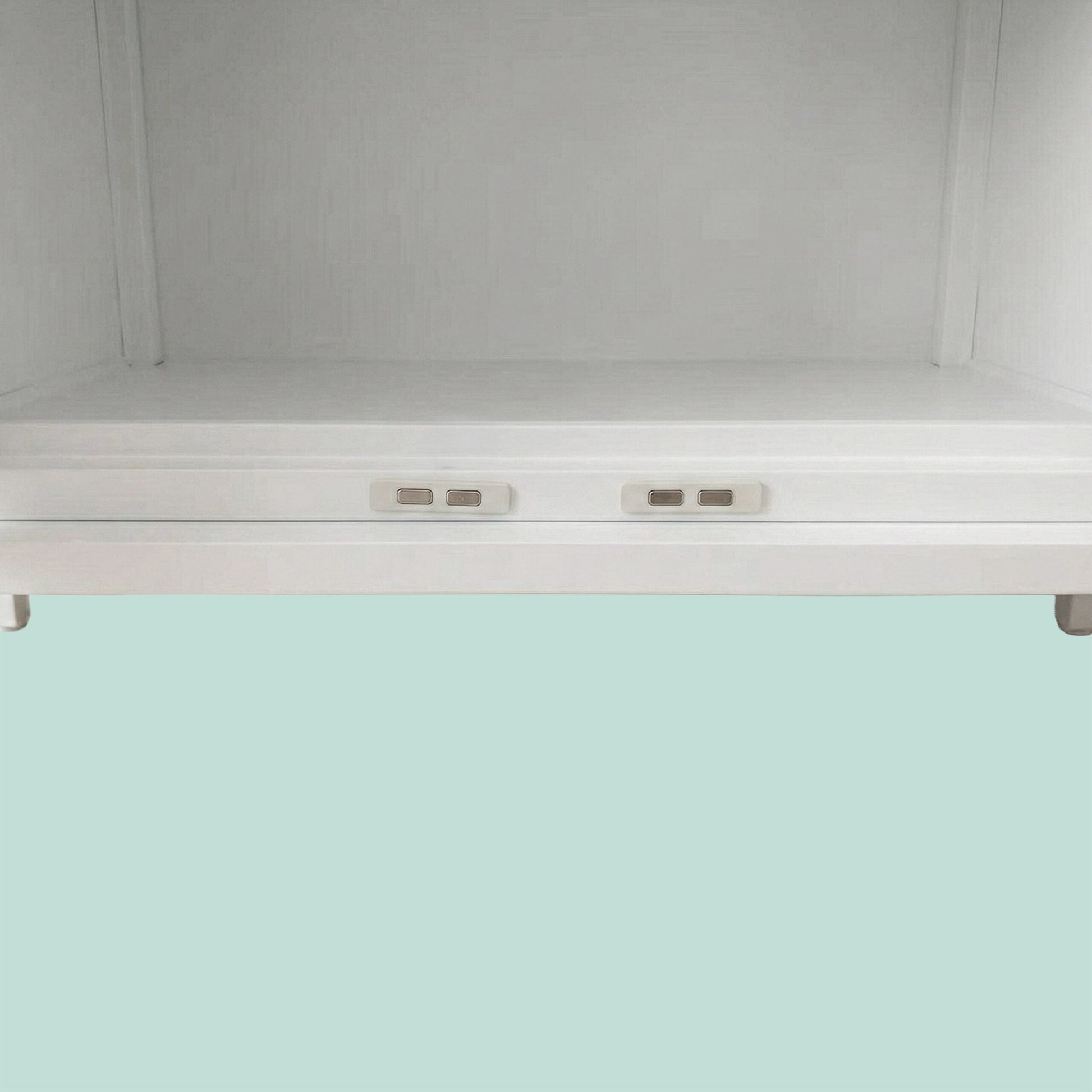 Metallschrank mit 2 Türen Weiss-Hellbraun von Relaxdays