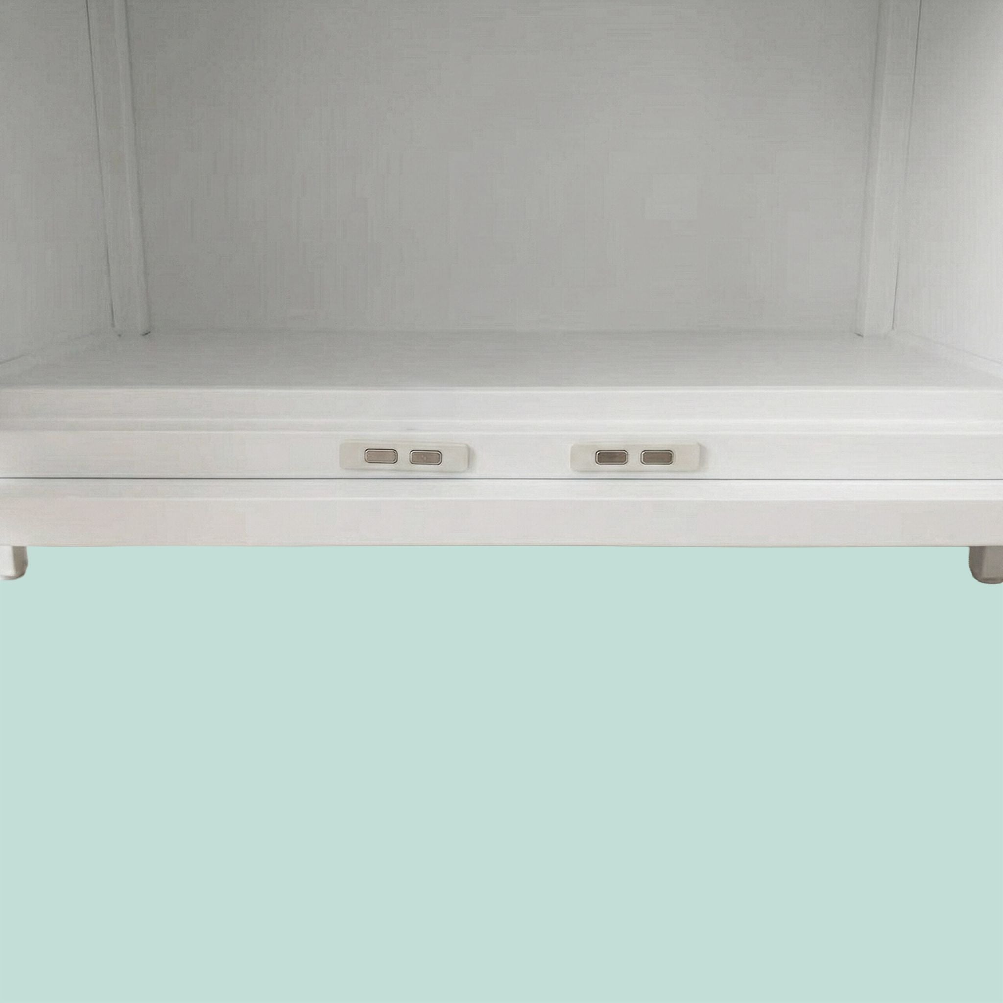 Metallschrank mit 2 Türen Weiss-Hellbraun von Relaxdays