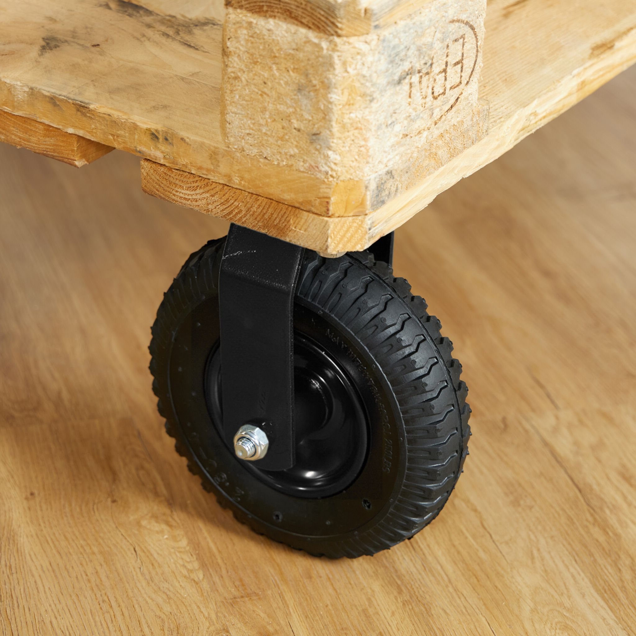 Bockrolle 2.50-4 Schwarz von Relaxdays