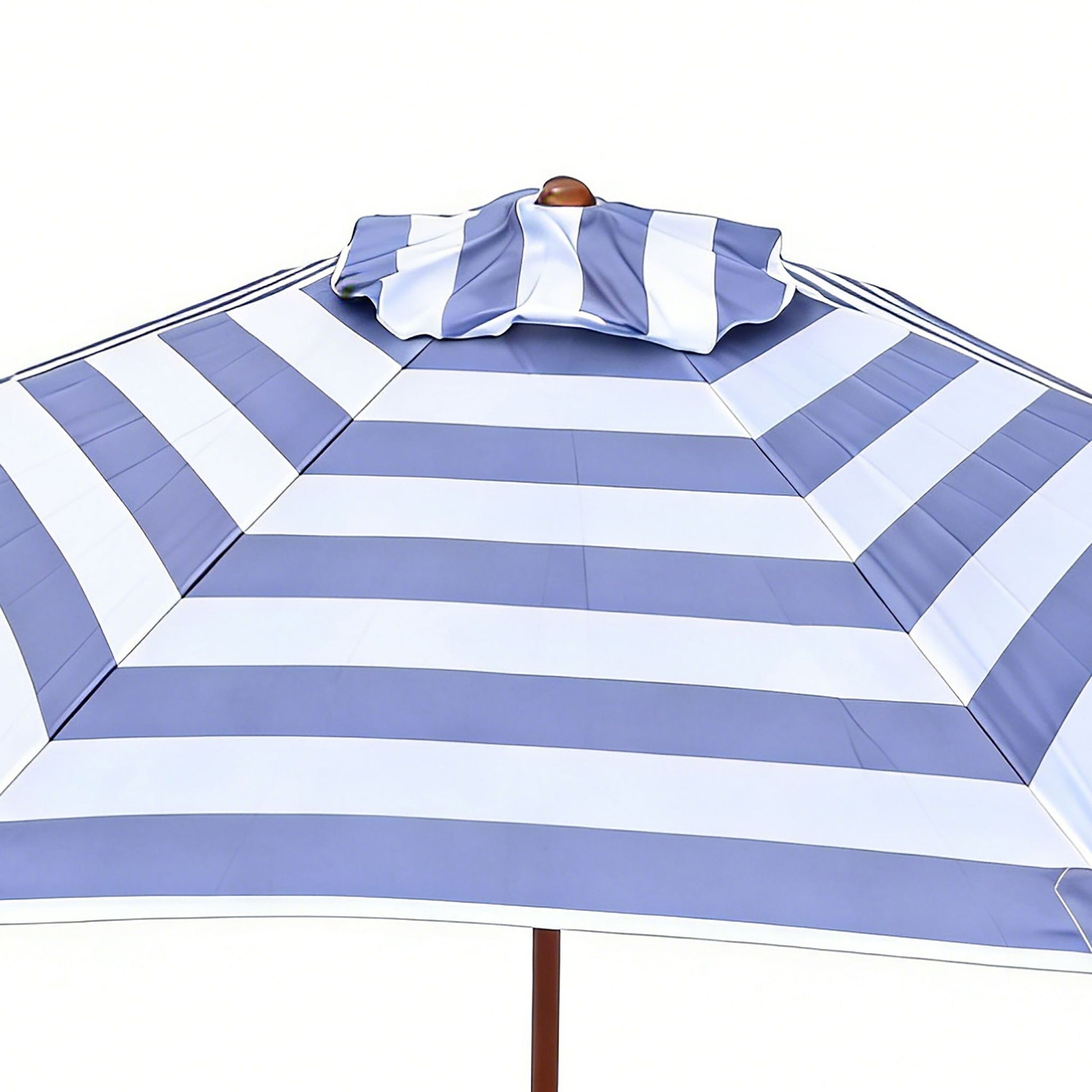 Kindersitzgruppe mit Schirm & Auflagen Weiss-Blau-Hellbraun von Relaxdays