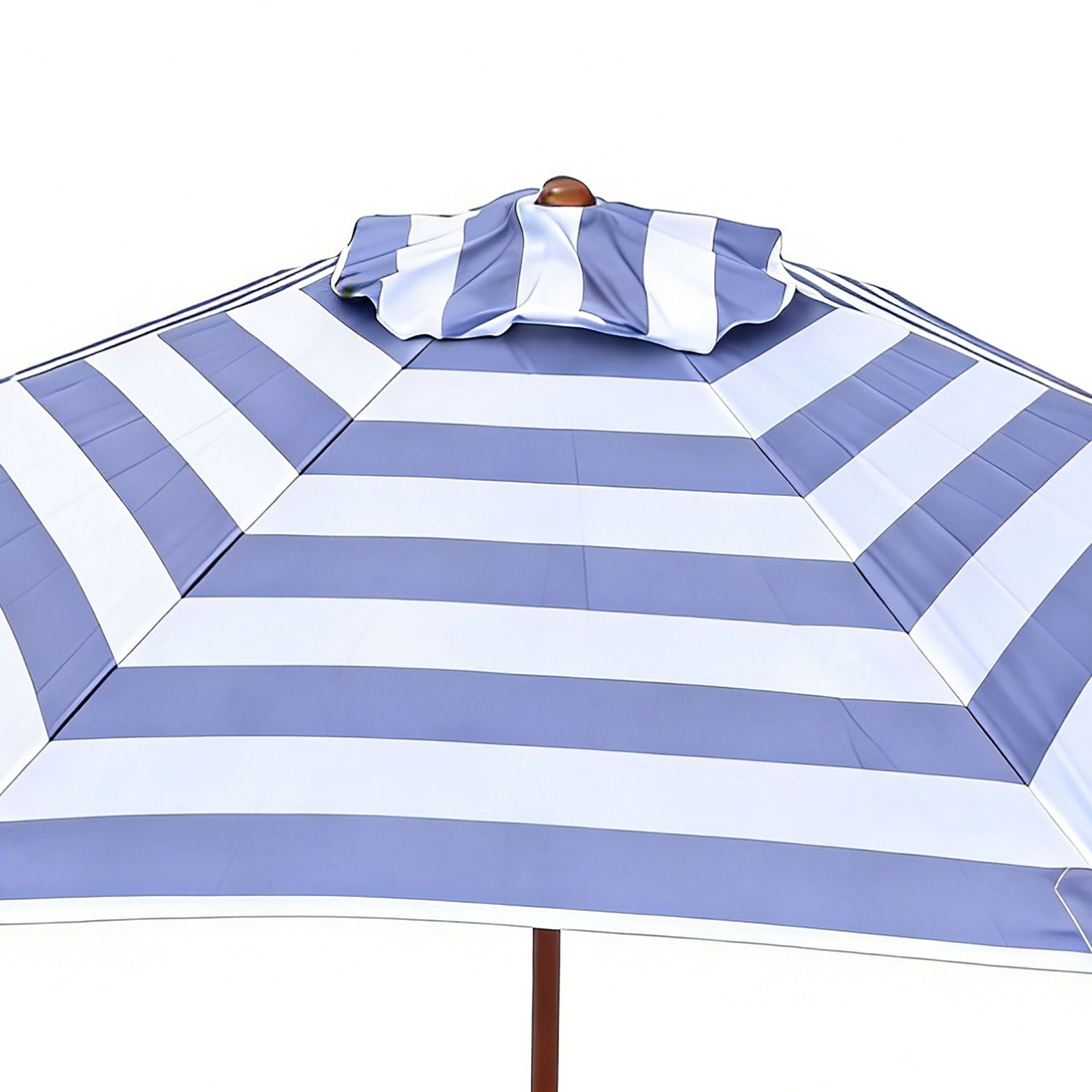 Kindersitzgruppe mit Schirm & Auflagen Weiss-Blau-Hellbraun von Relaxdays