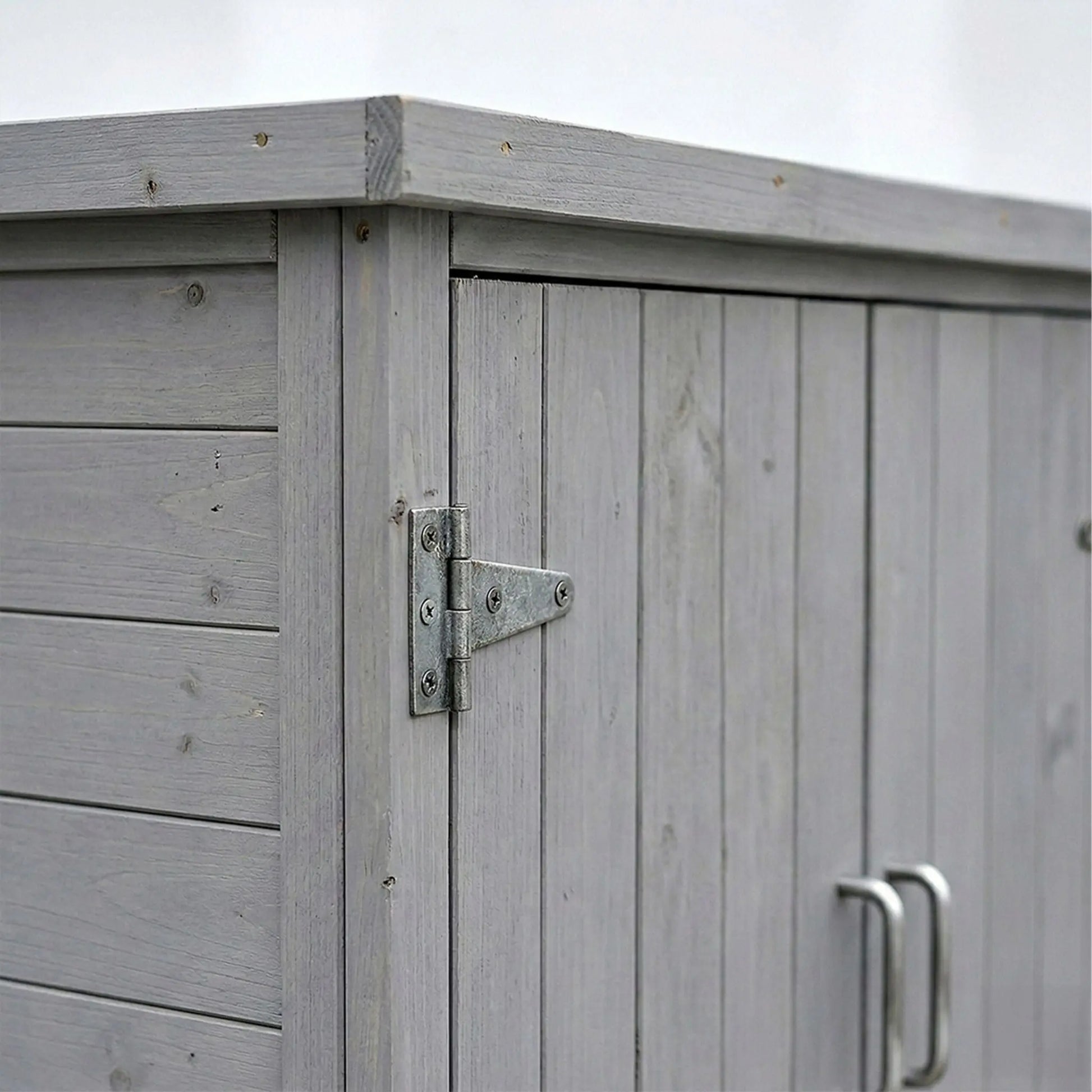 Pflanztisch mit Unterschrank Schwarz-Silber-Grau von Relaxdays