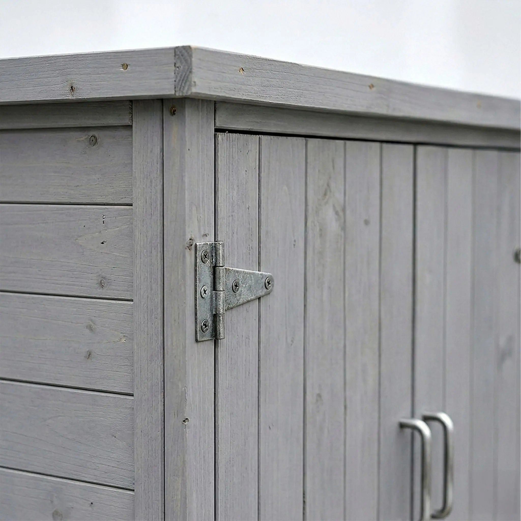 Pflanztisch mit Unterschrank Schwarz-Silber-Grau von Relaxdays