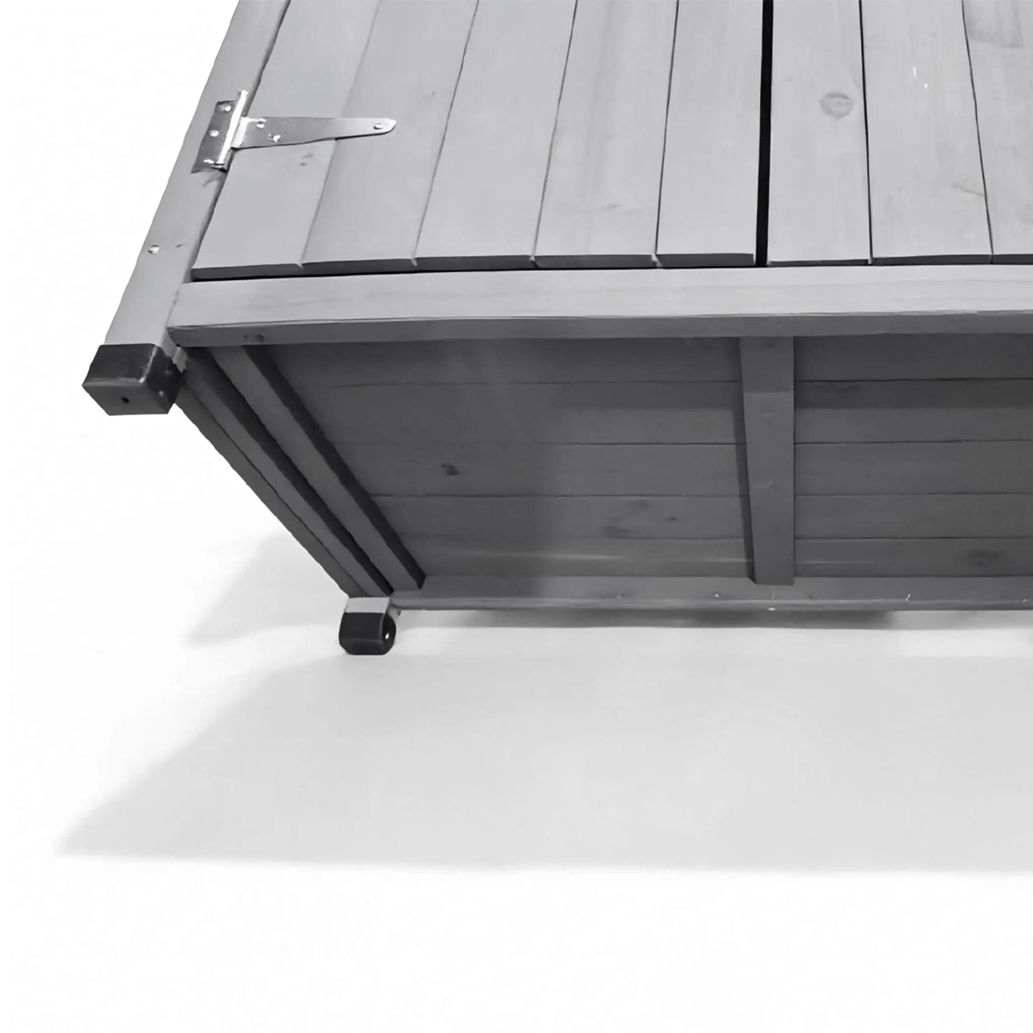 Pflanztisch mit Unterschrank Schwarz-Silber-Grau von Relaxdays