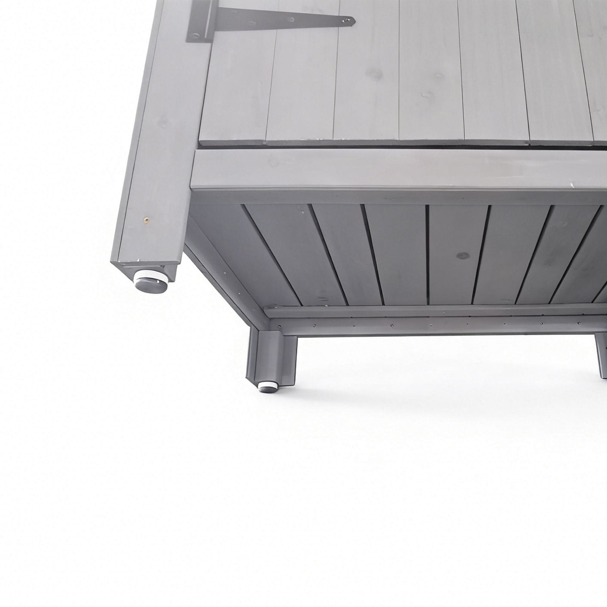 Gartenschrank Holz Grau von Relaxdays