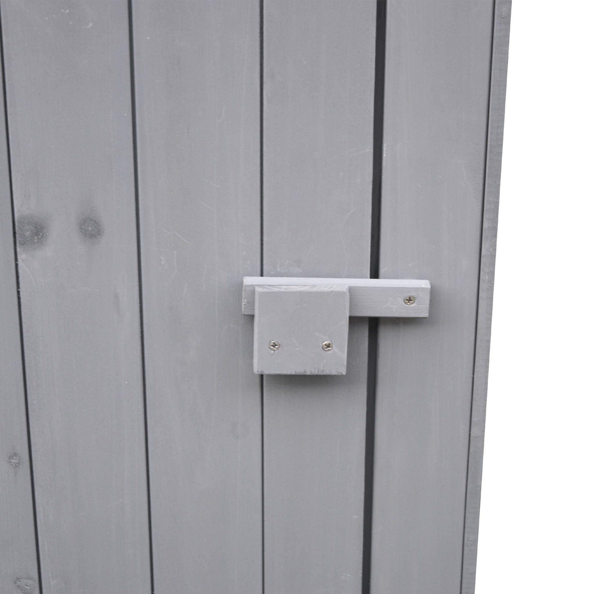 Gartenschrank Holz Grau von Relaxdays