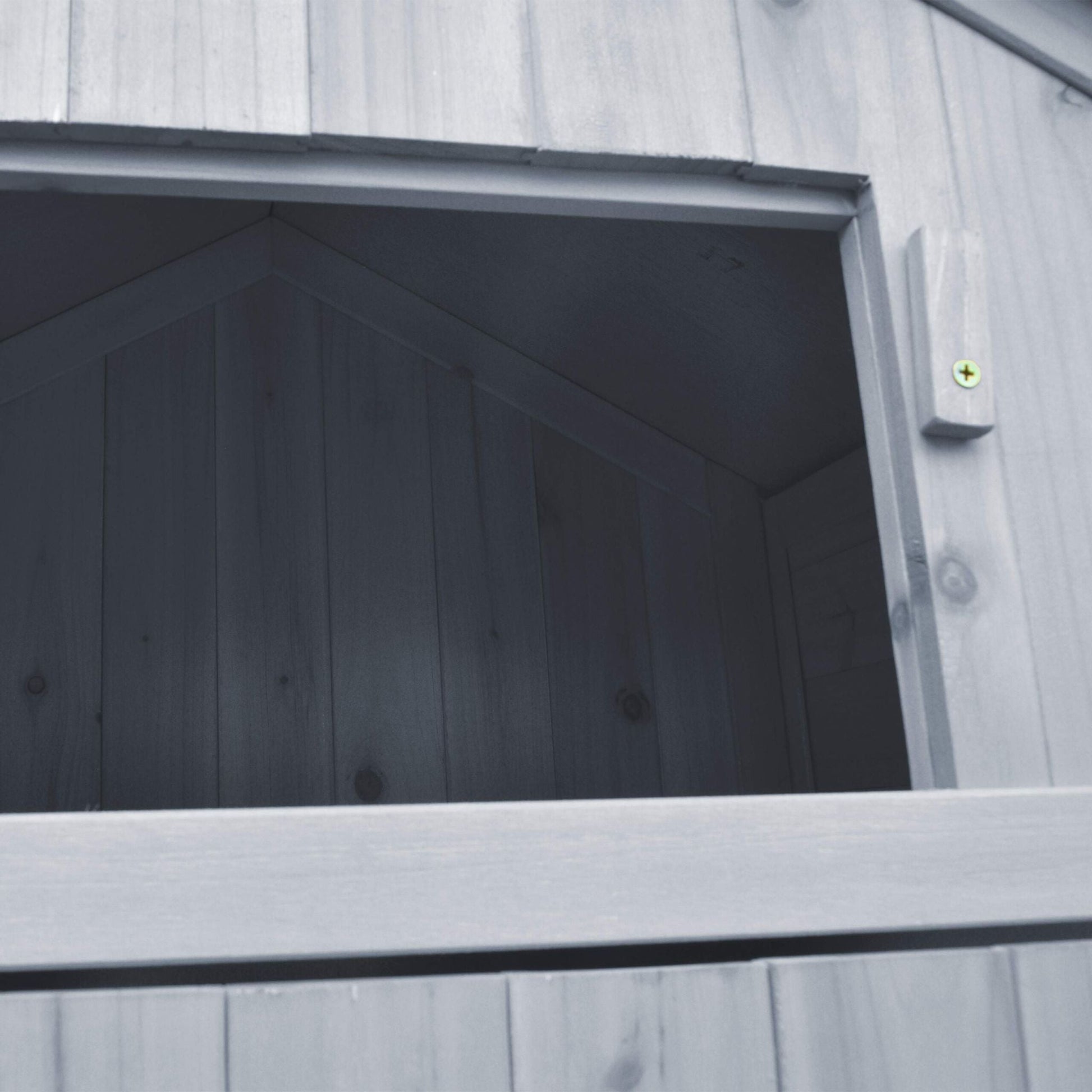 Gartenschrank Holz Grau von Relaxdays
