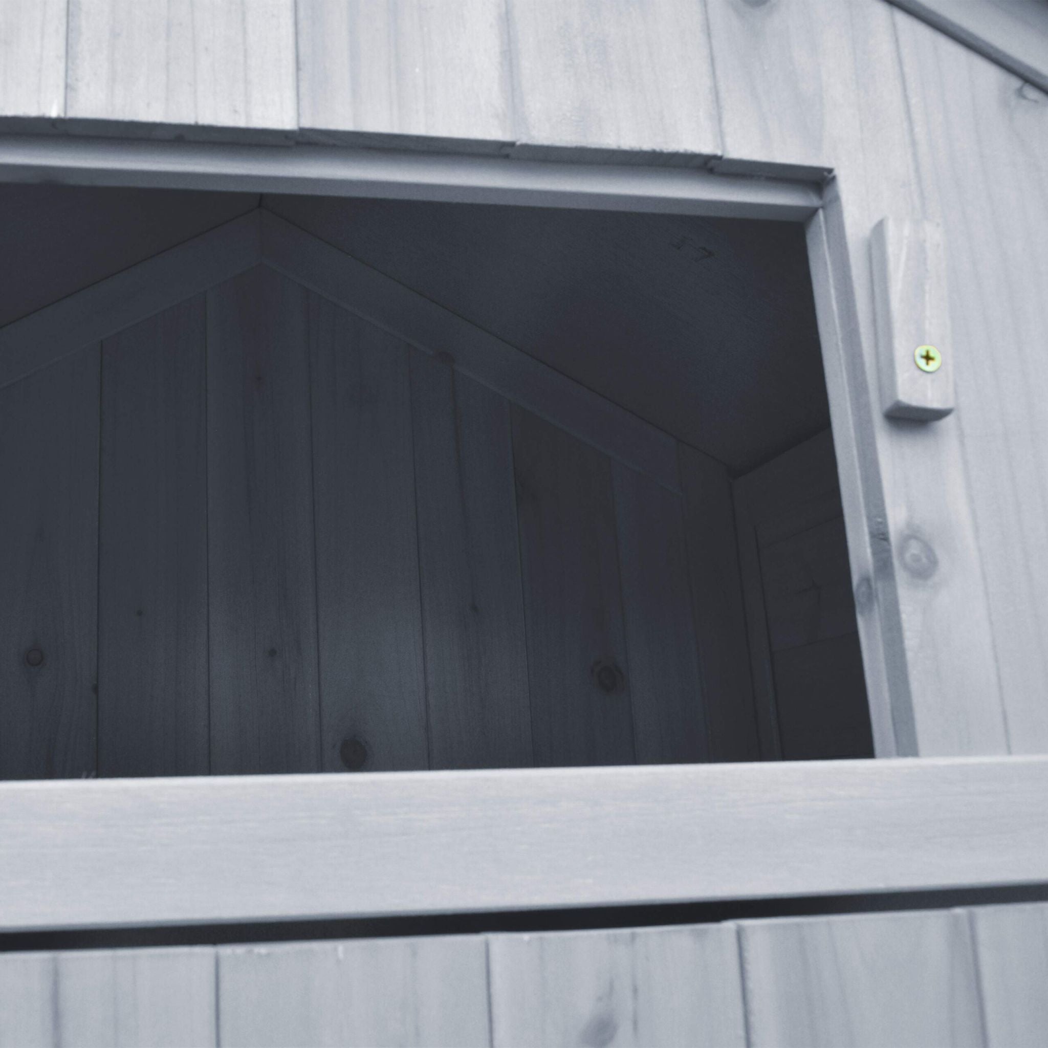 Gartenschrank Holz Grau von Relaxdays