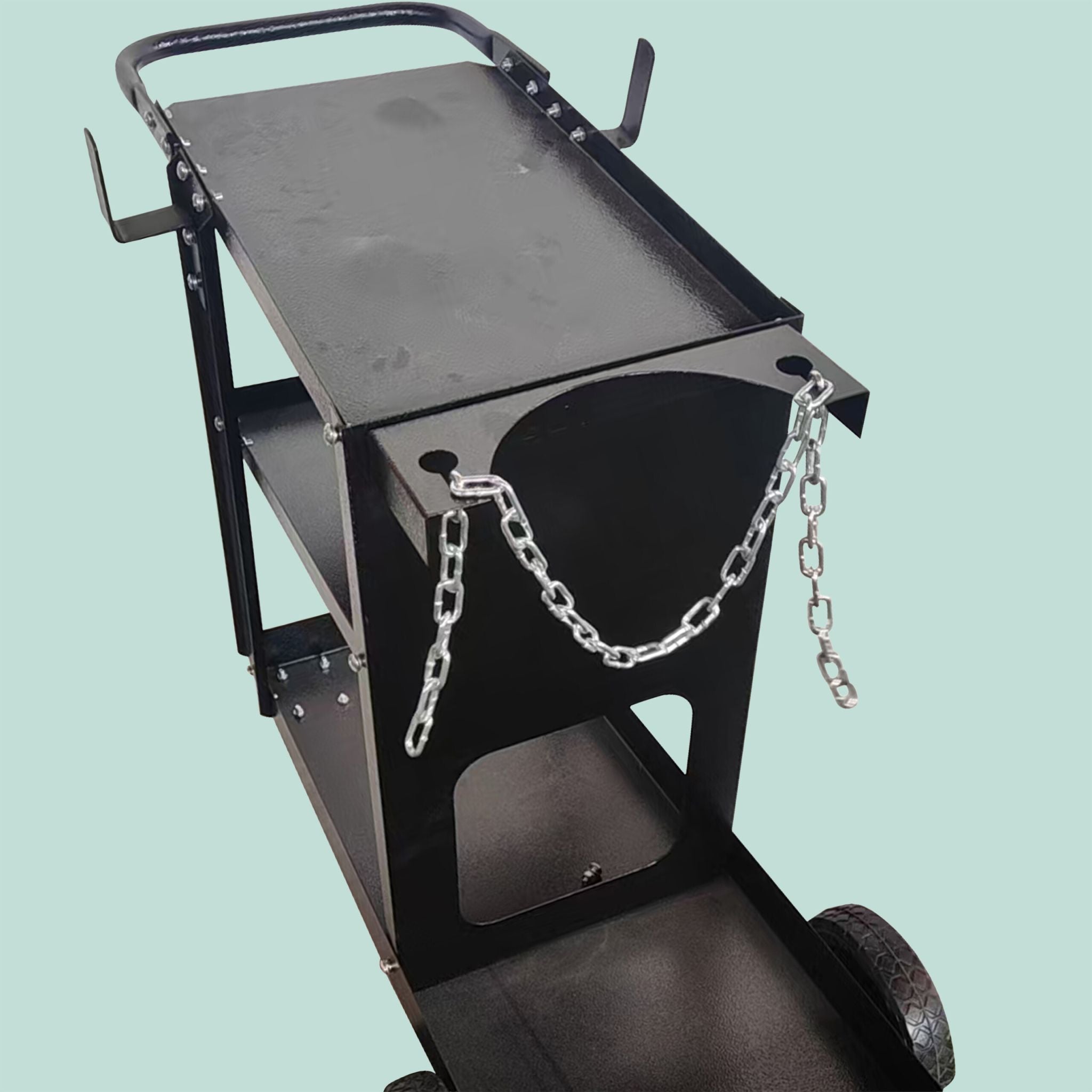 Schweisswagen Schwarz-Silber von Relaxdays