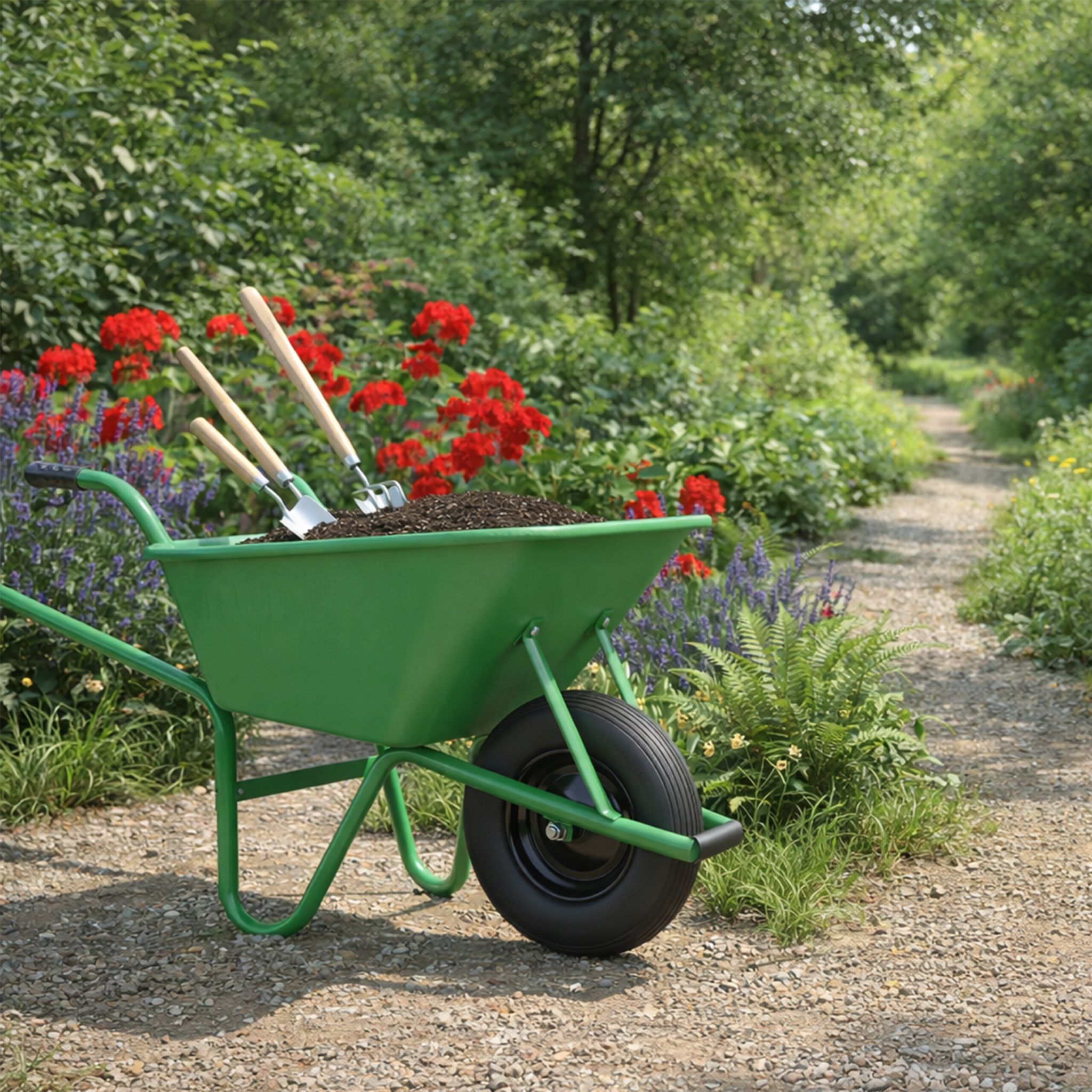 Schubkarrenrad Vollgummi 16x4.00-8 Schwarz von Relaxdays