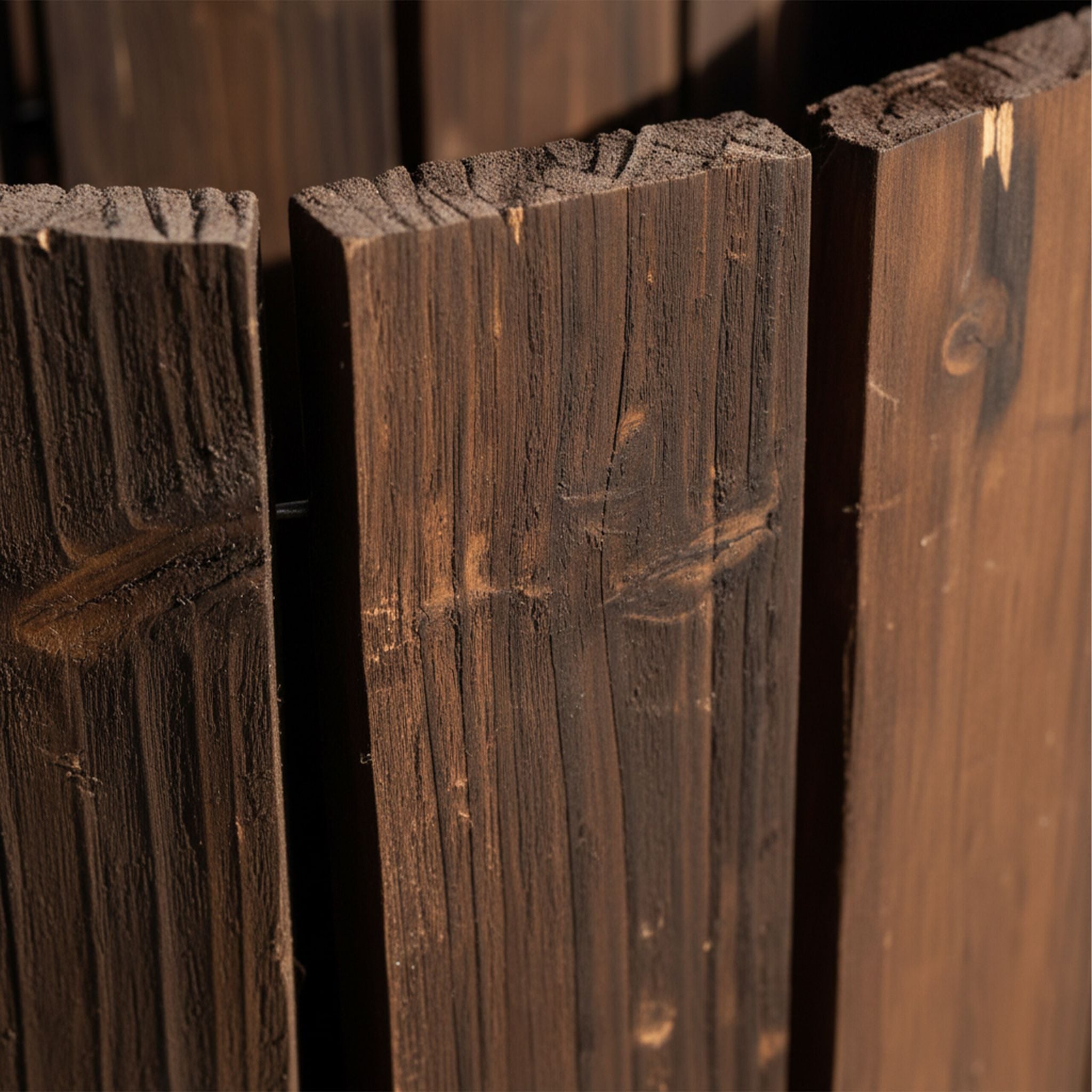 Beeteinfassung Holz flexibel Dunkelbraun von Relaxdays