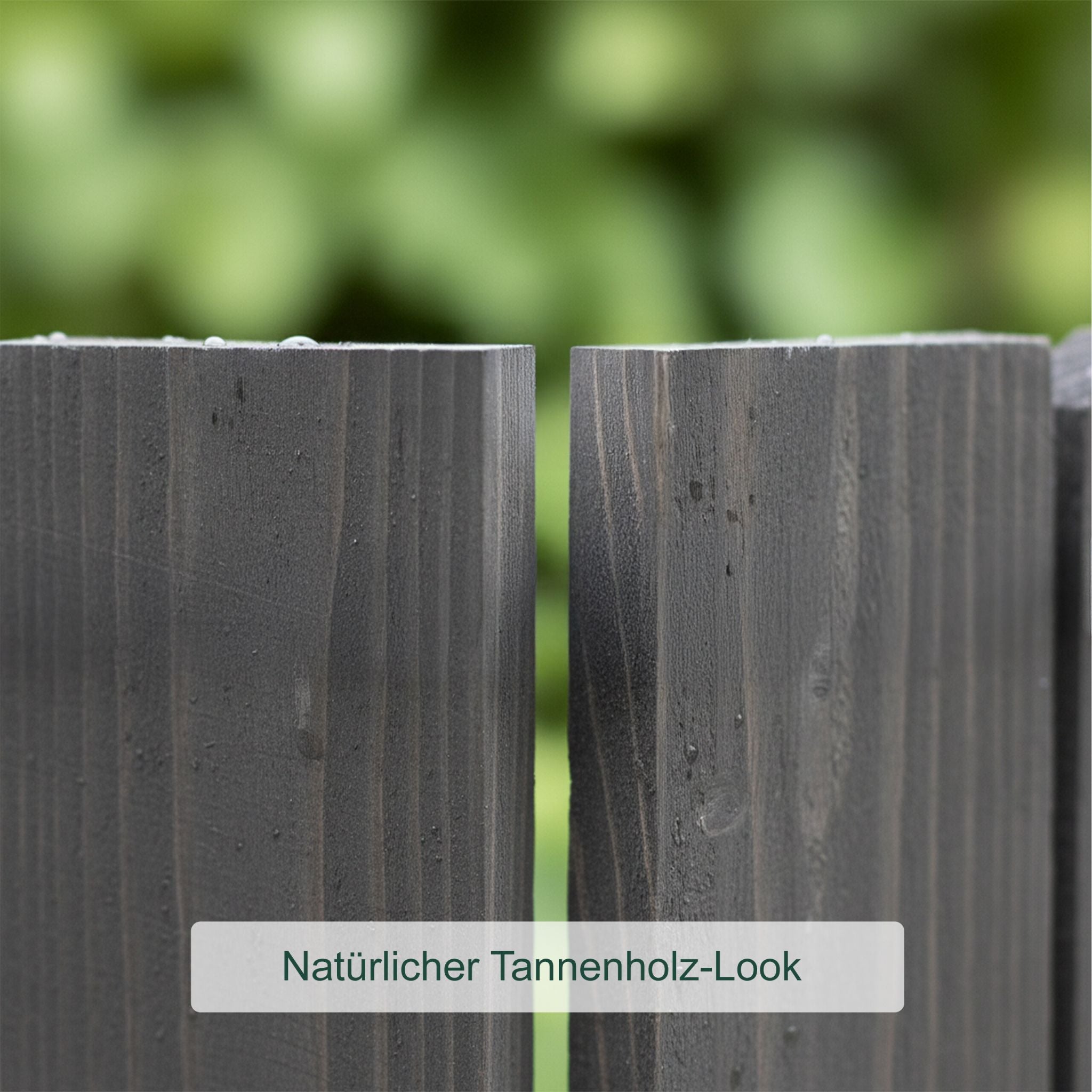 Beeteinfassung Holz flexibel Anthrazit von Relaxdays
